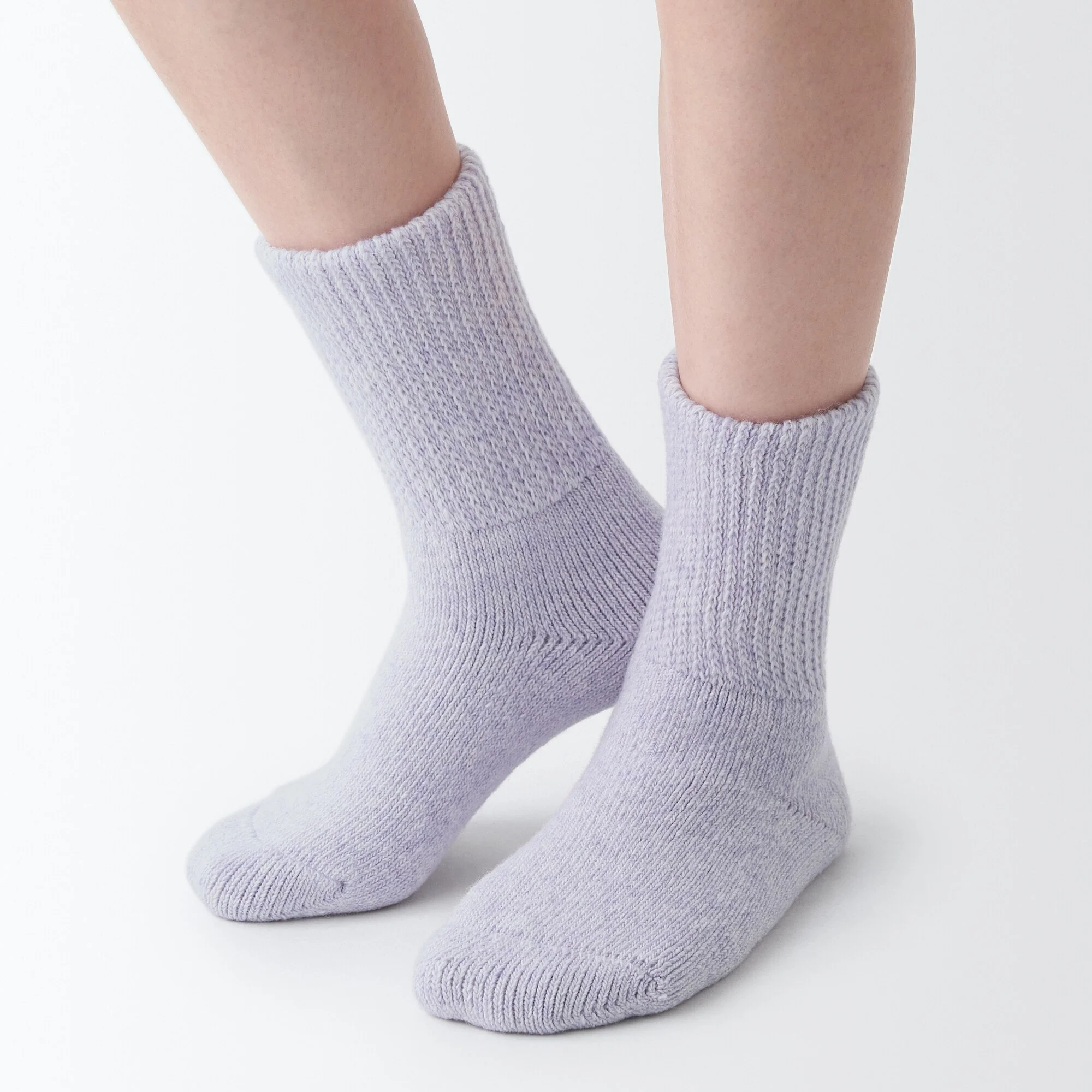 Loose Top Yak Blend Wool Cozy Socks