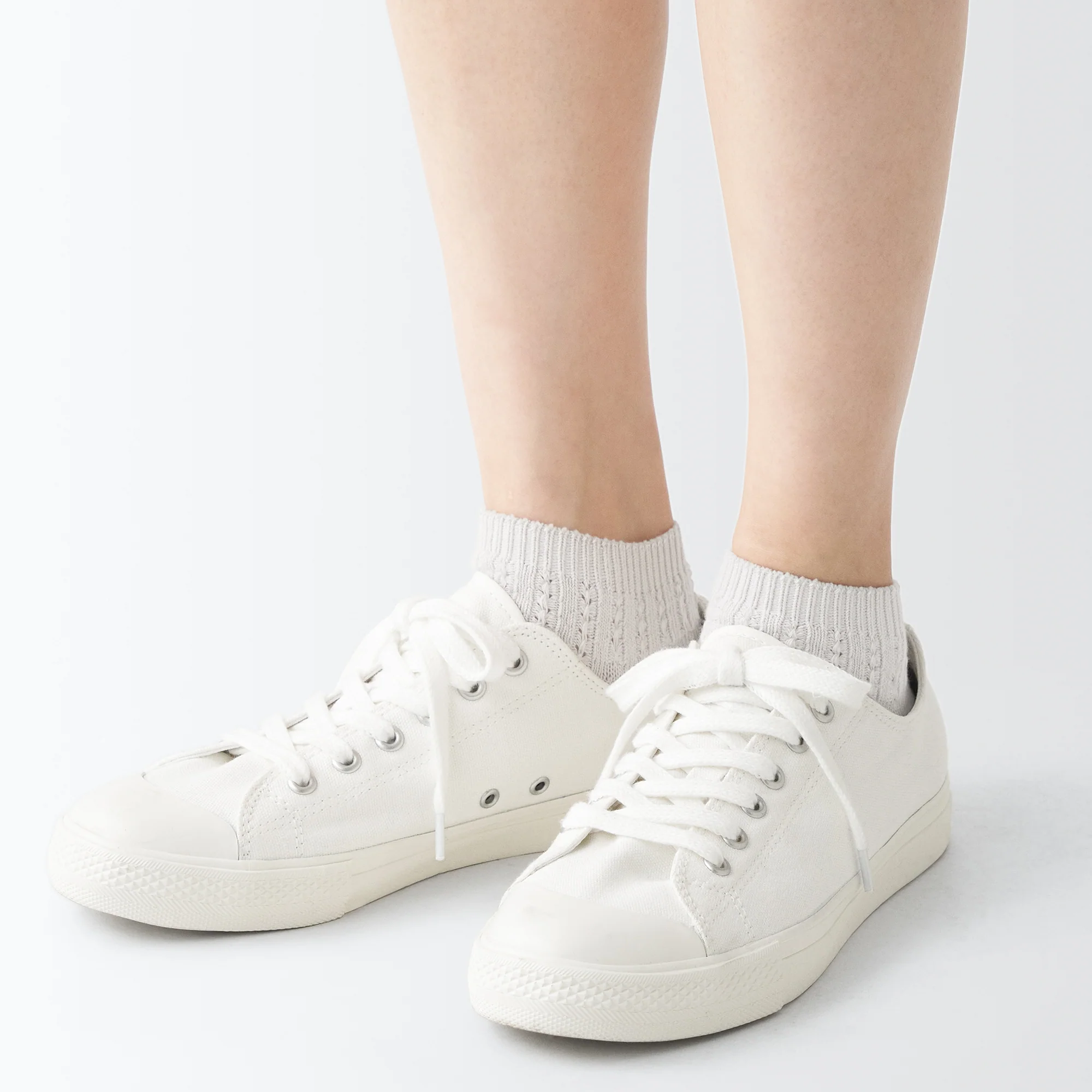 Right Angle Pattern Stitch Sneaker Socks - Image 10