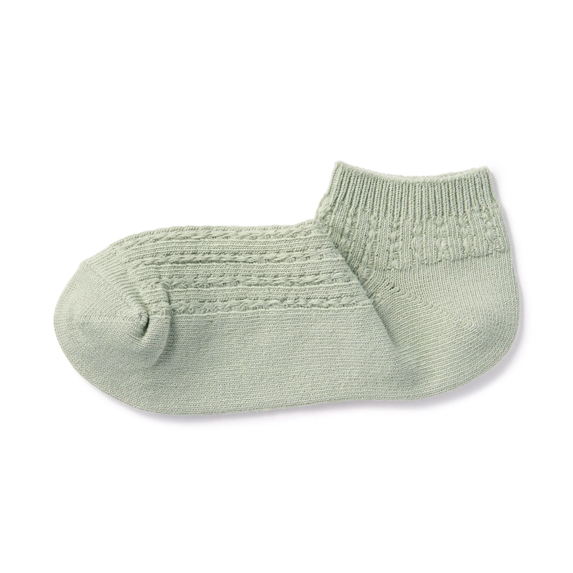 Right Angle Pattern Stitch Sneaker Socks - Image 2