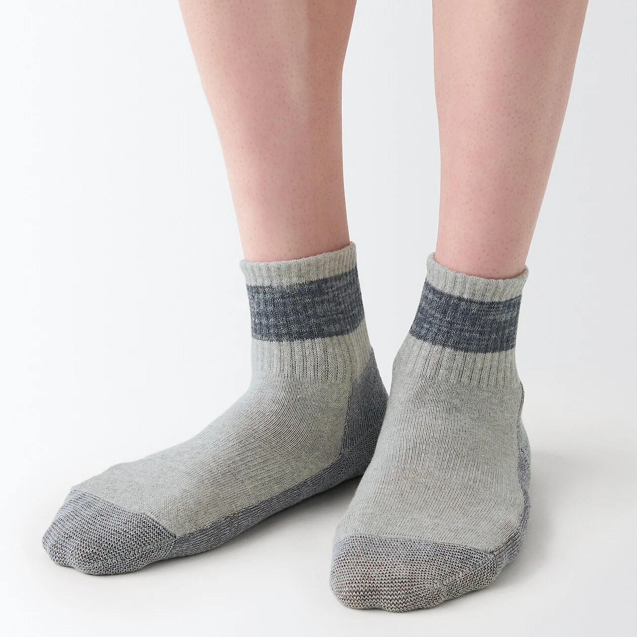 Right Angle Pile Short Socks 23-30cm