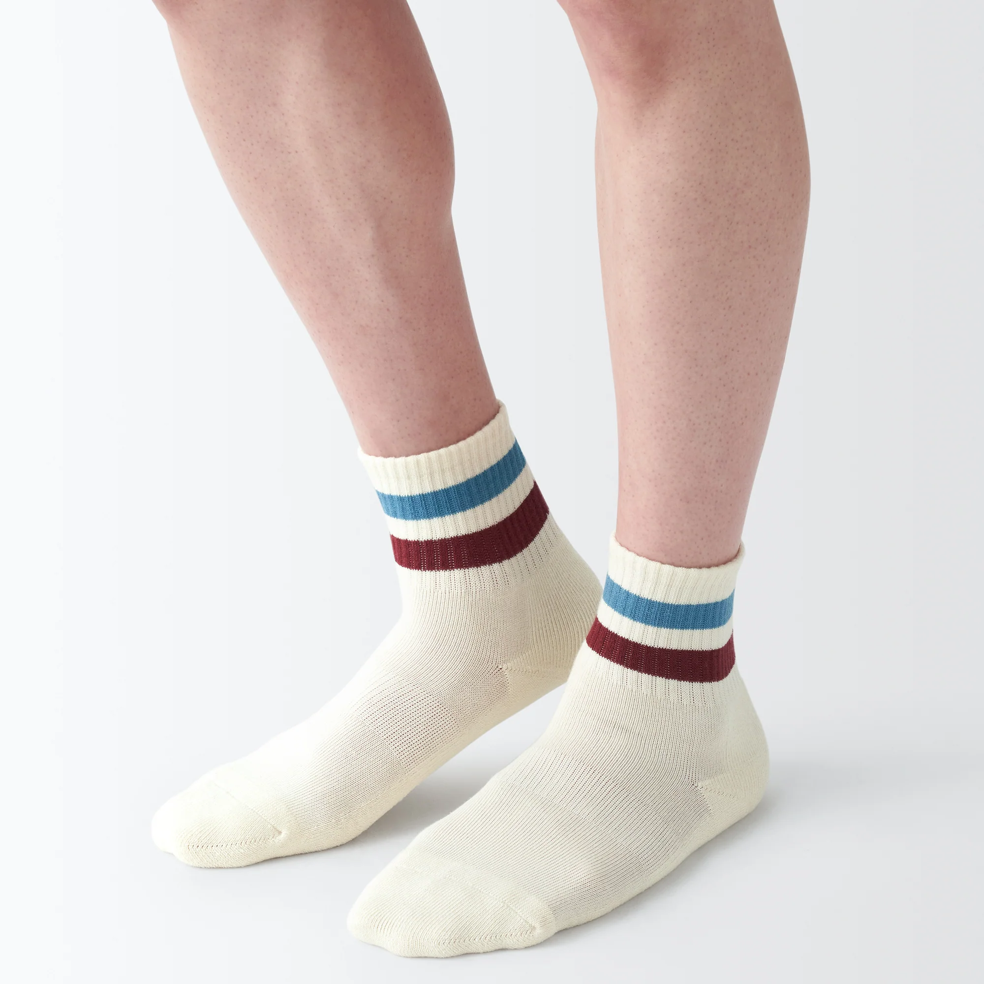 Right Angle Pile Short Socks
