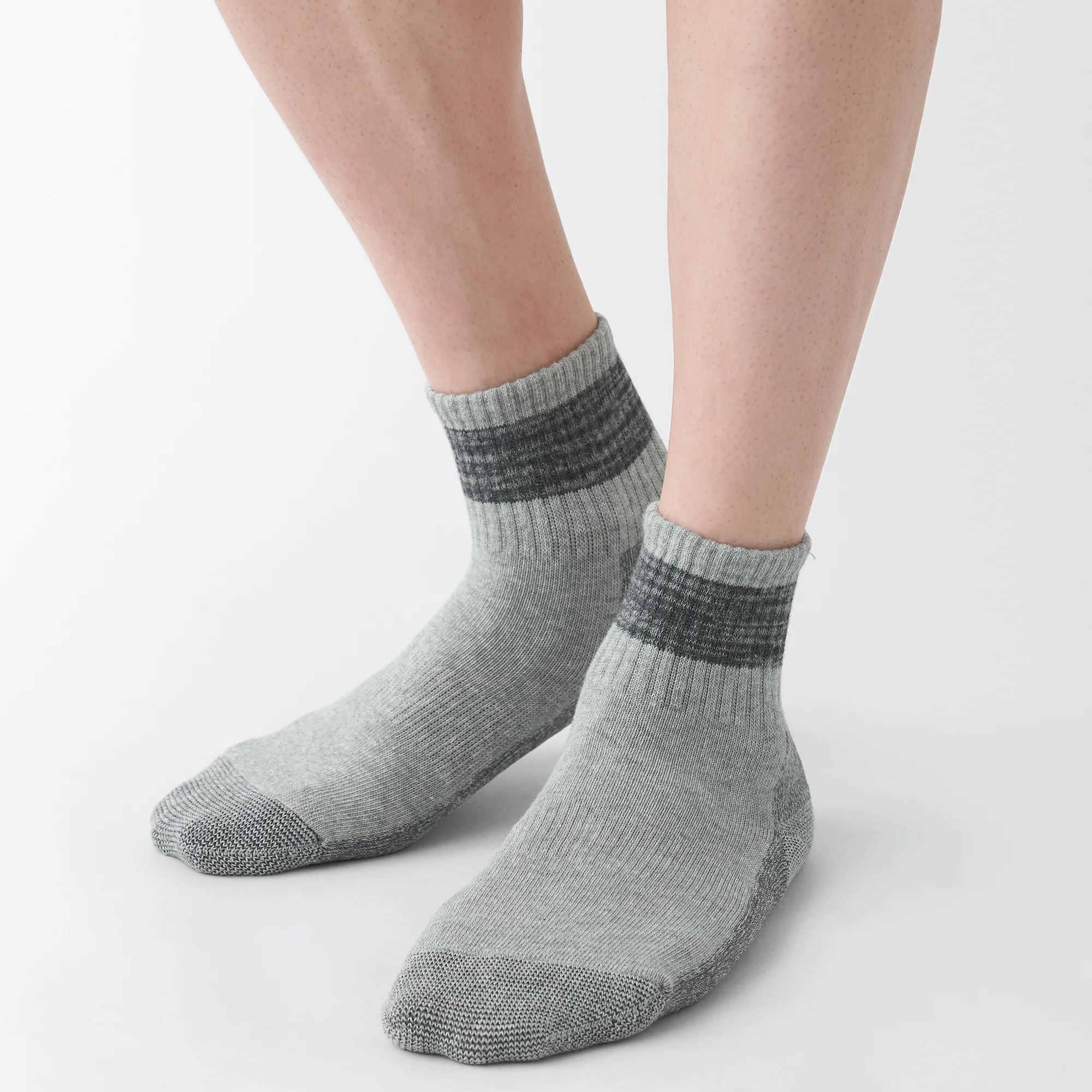 Right Angle Pile Short Socks - Pattern - Image 3