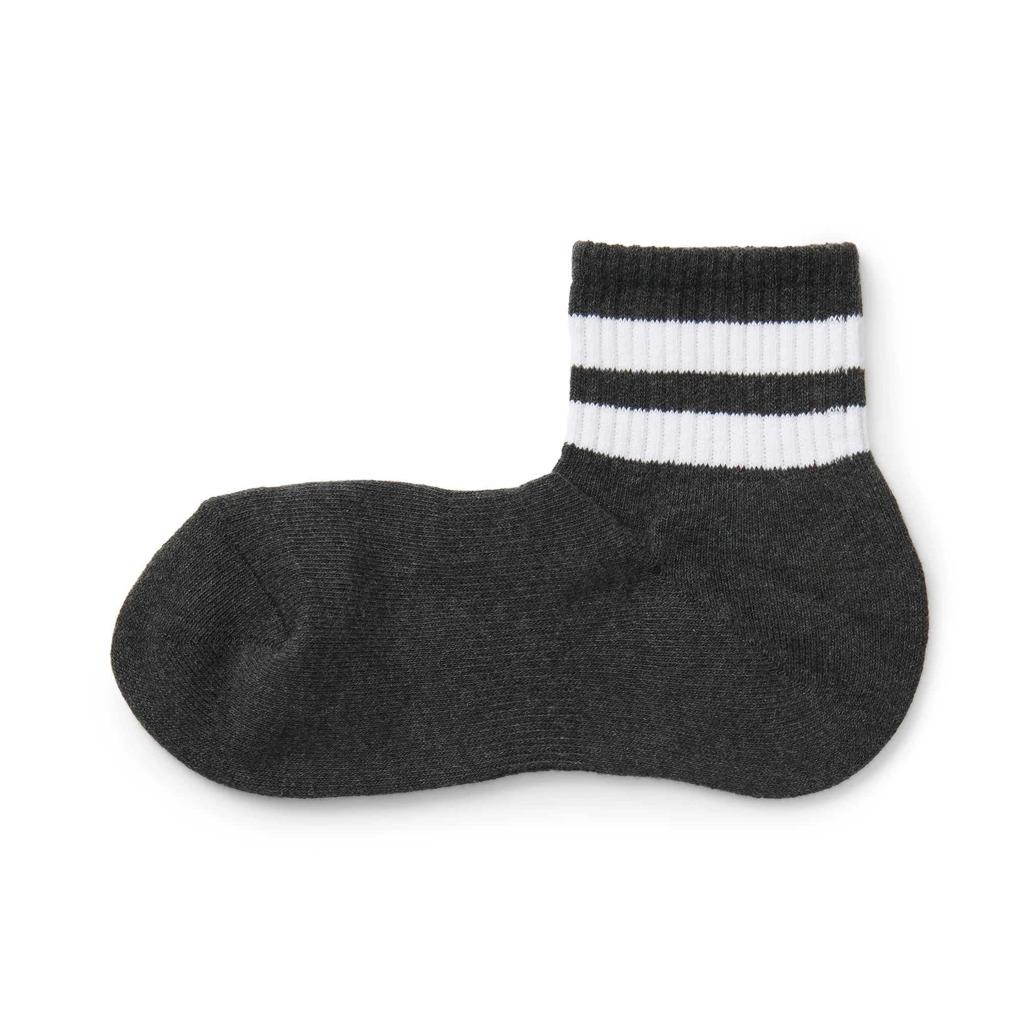 Right Angle Pile Short Socks - Stripe - Image 2