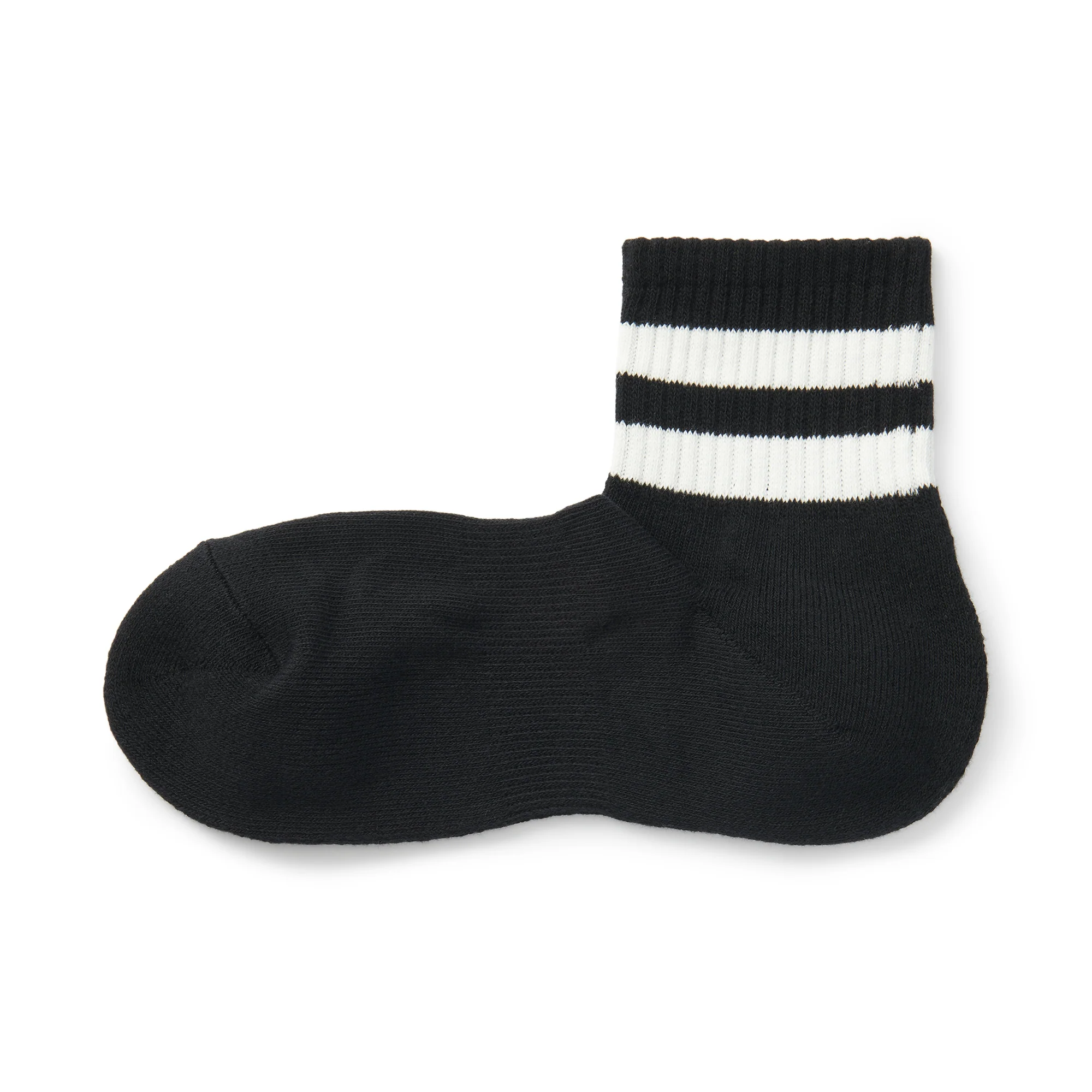 Right Angle Pile Short Socks - Stripe - Image 6
