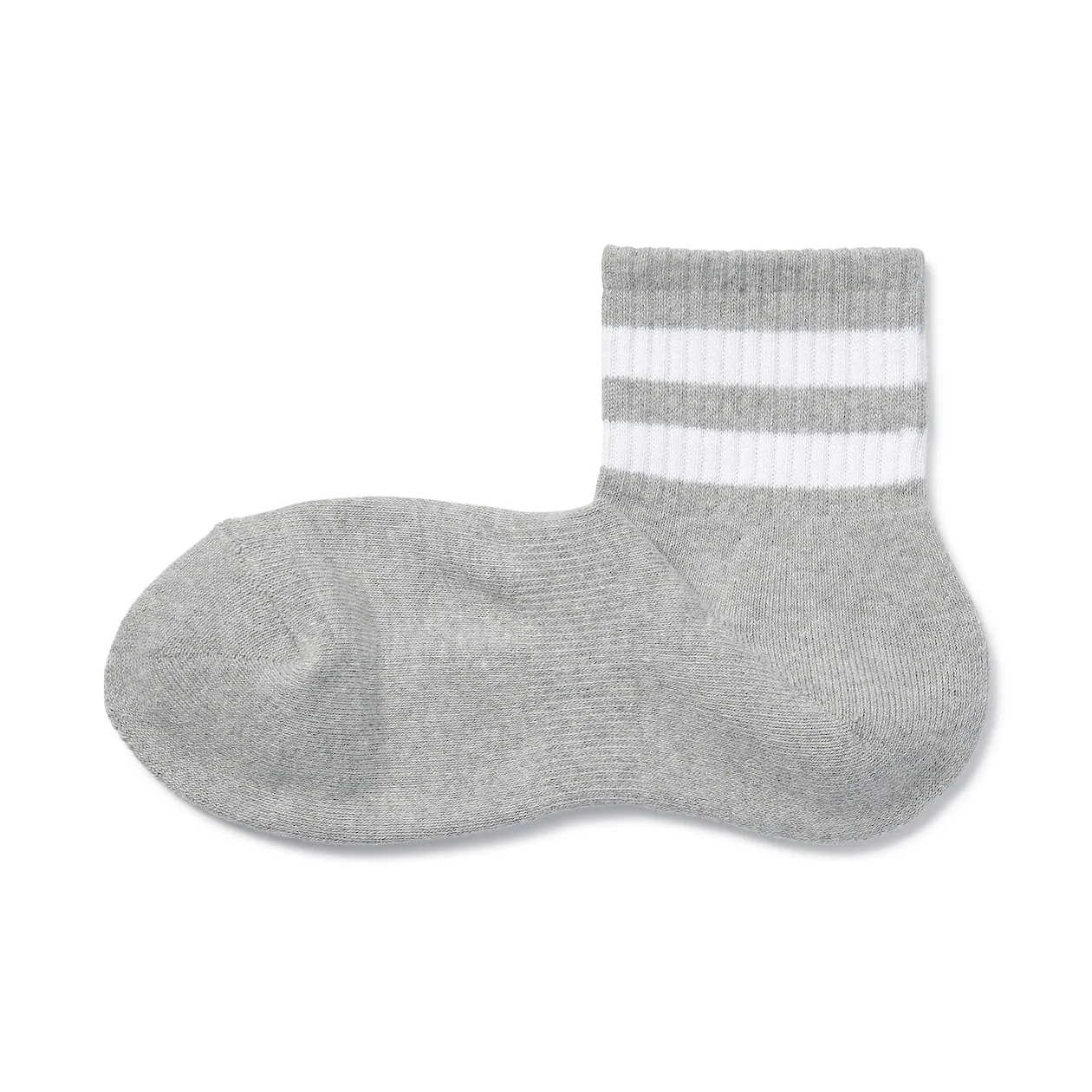 Right Angle Pile Striped Short Socks - Image 2