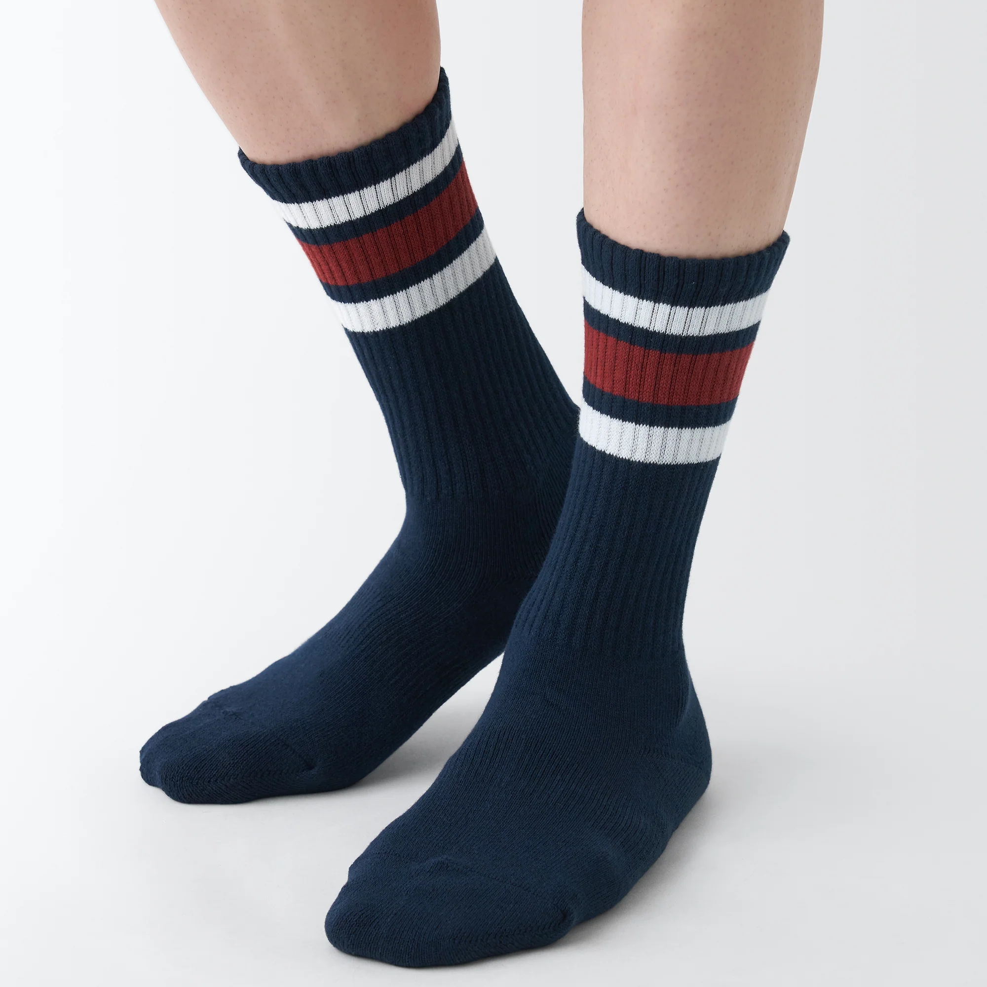 Right Angle Pile Striped Socks - Image 3