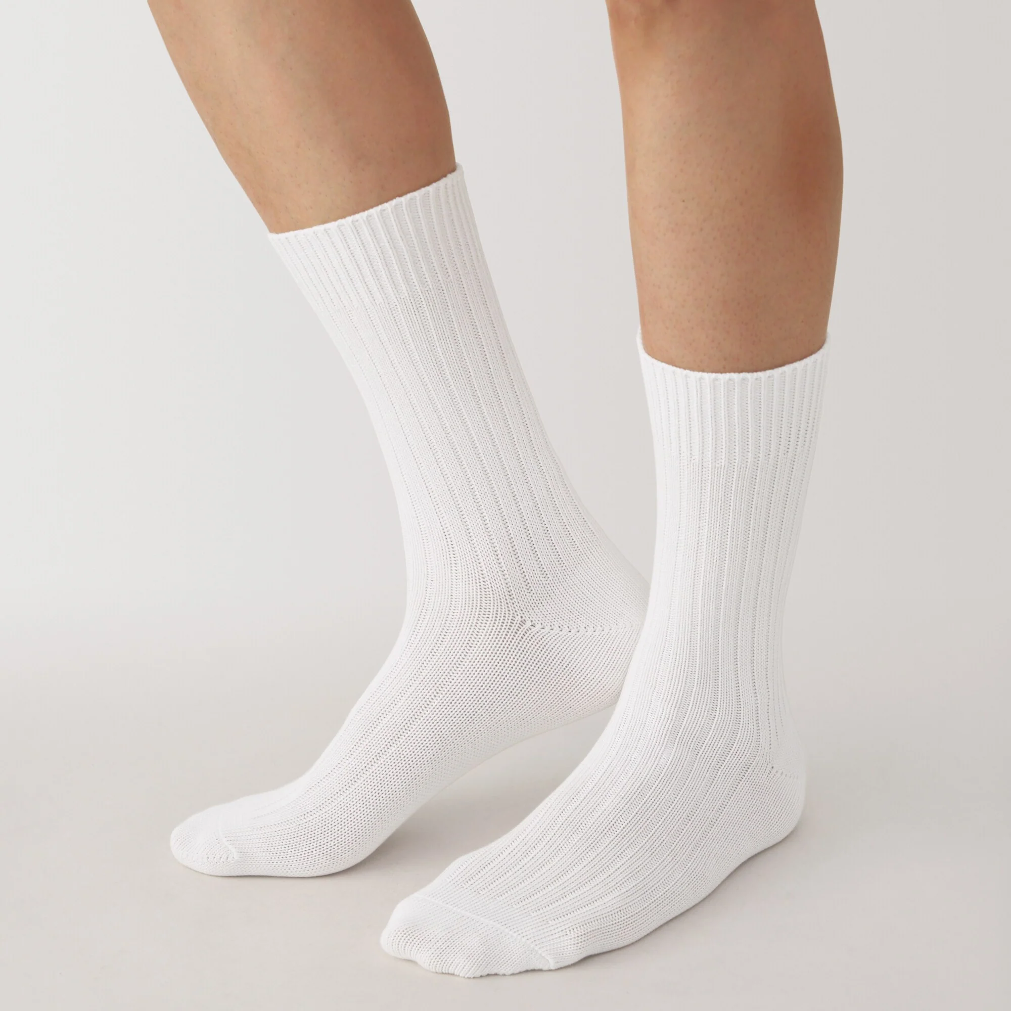 Right Angle Ribbed Thick Socks