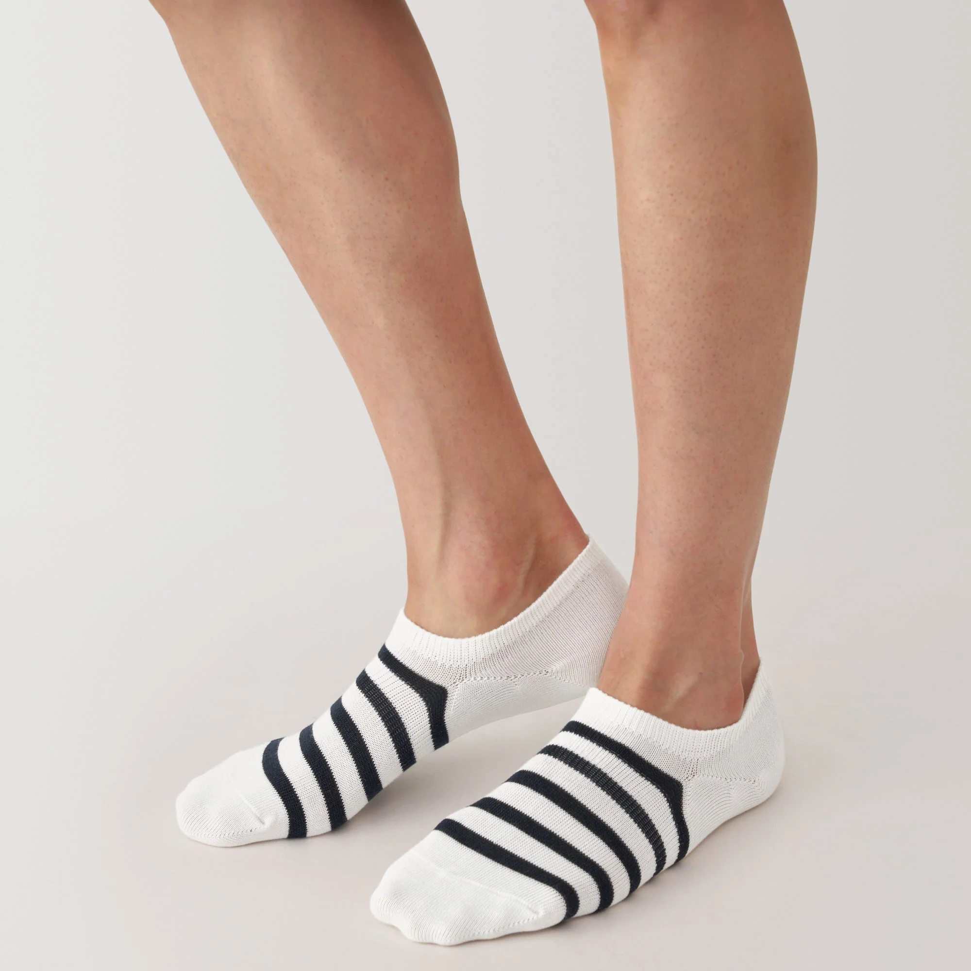 Right Angle Striped Sneaker Socks - Image 3