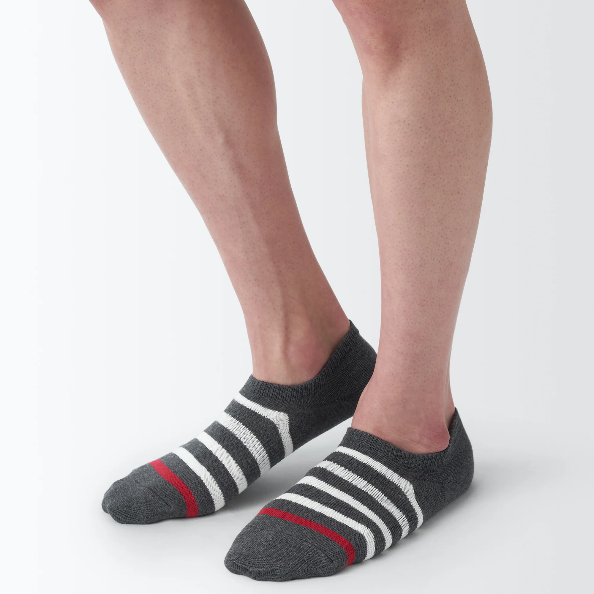 Right Angle Striped Sneaker Socks