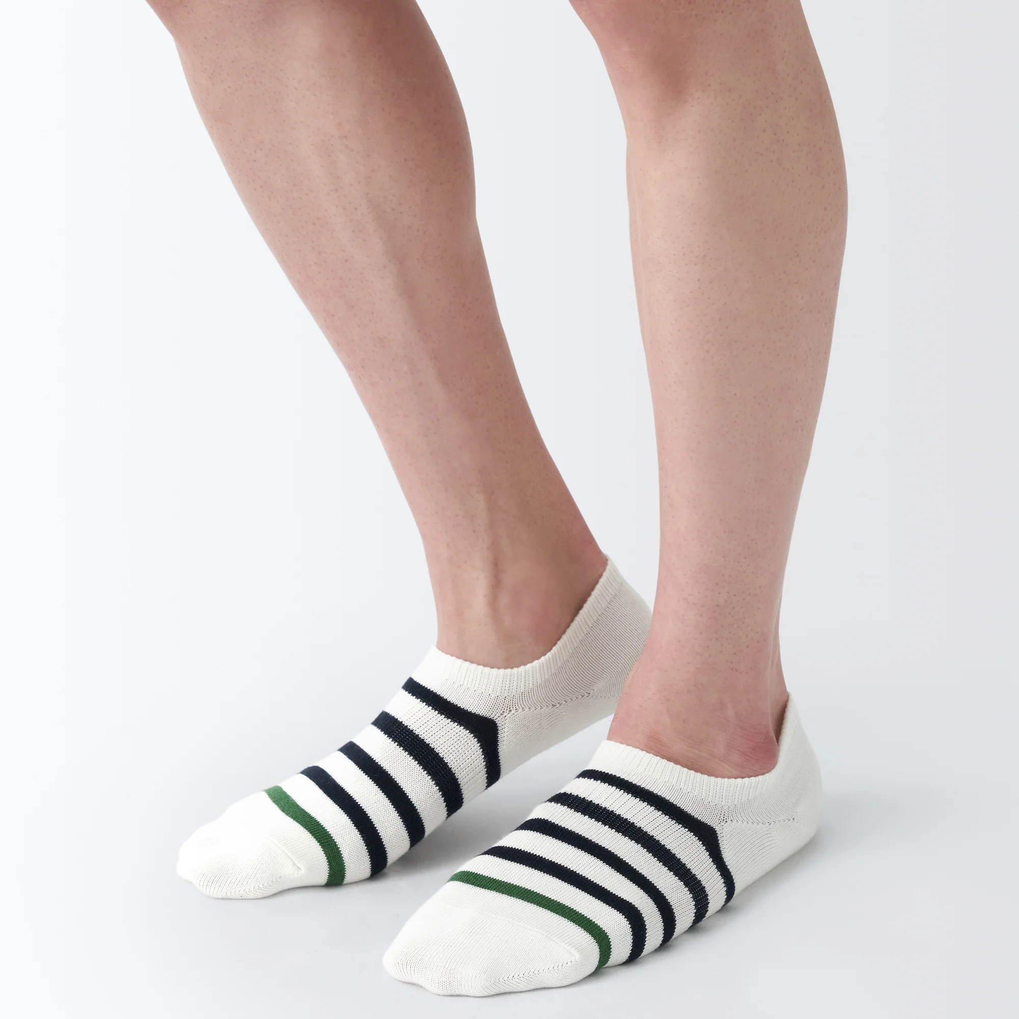 Right Angle Striped Sneaker Socks - Image 6