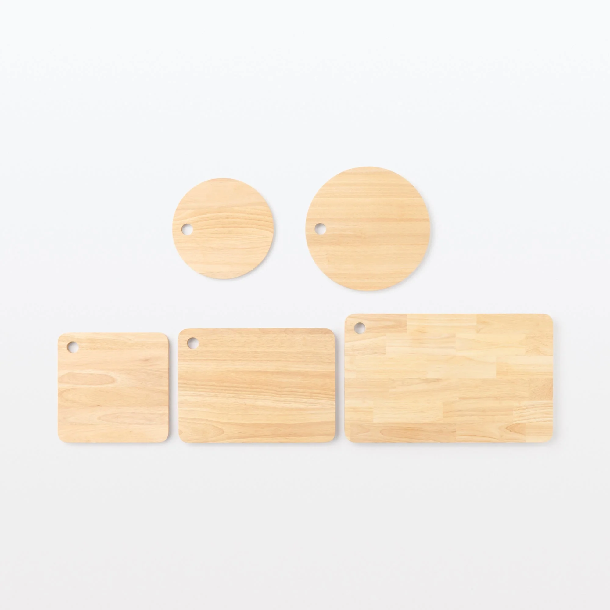 Rubberwood Round Cutting Board - Large - Image 4