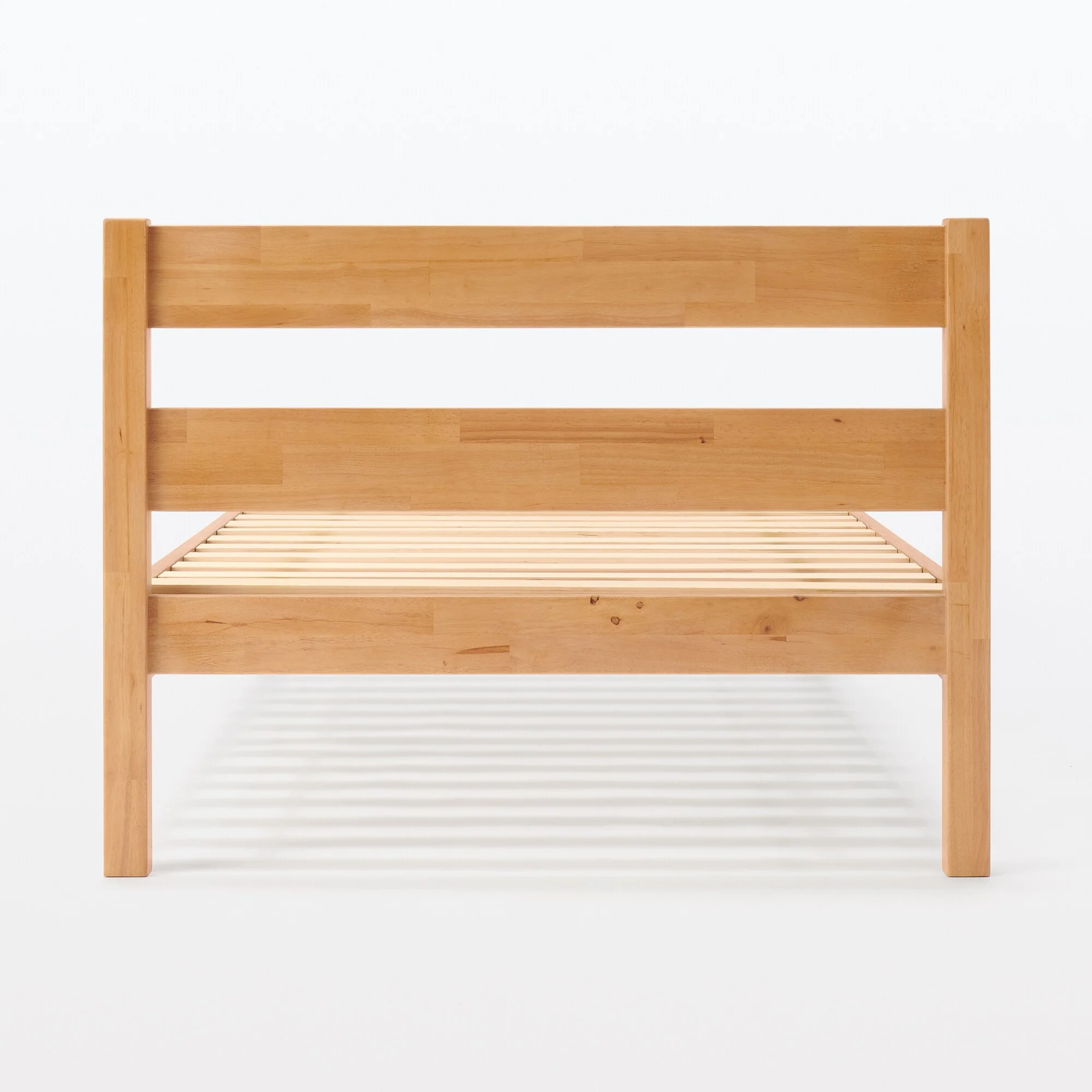 [HD] Rubberwood Wooden Bed - Double - Image 3