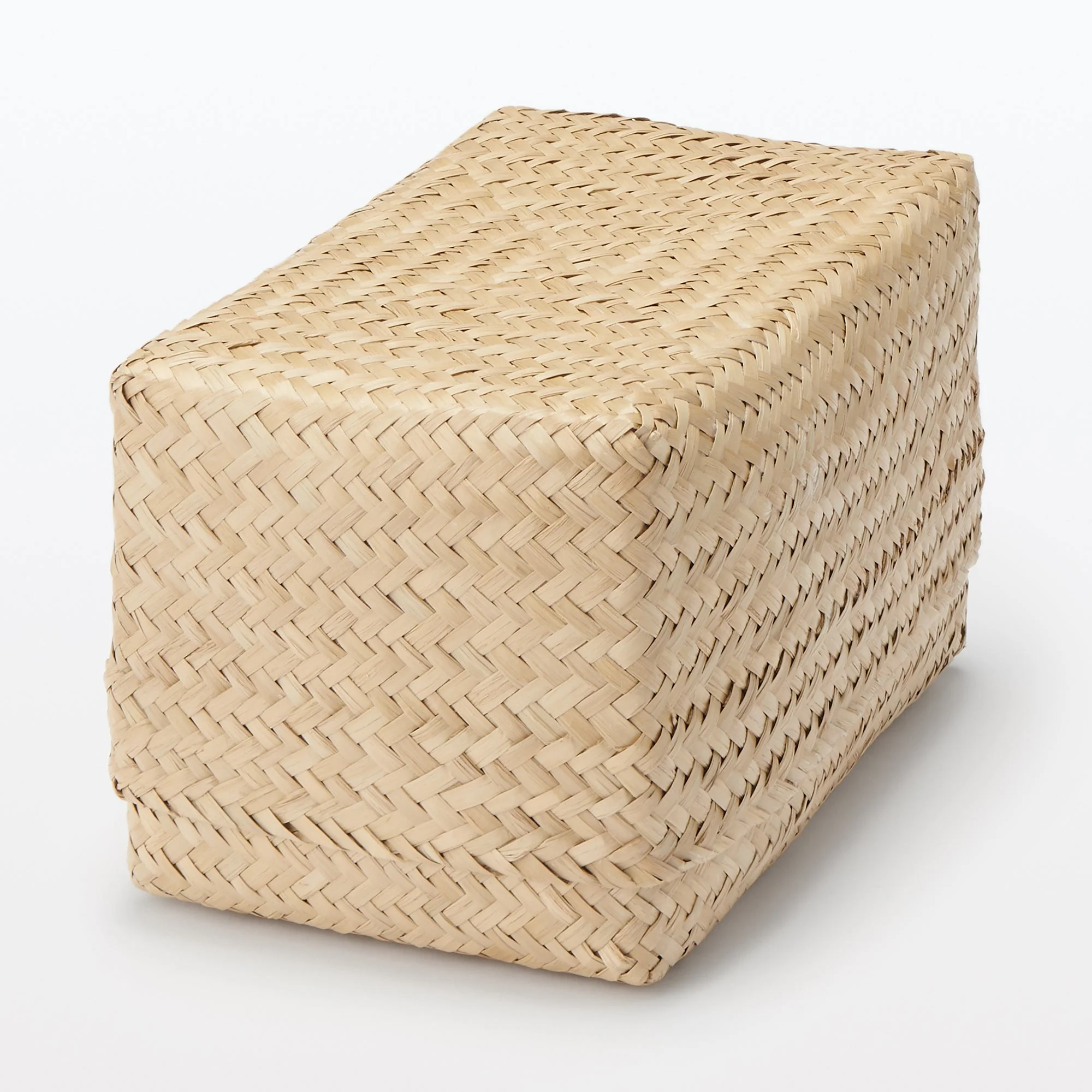 Seagrass Organizer Herringbone Rectangular Basket - Large (W5.9 x D9.8 x H4.7") - Image 7
