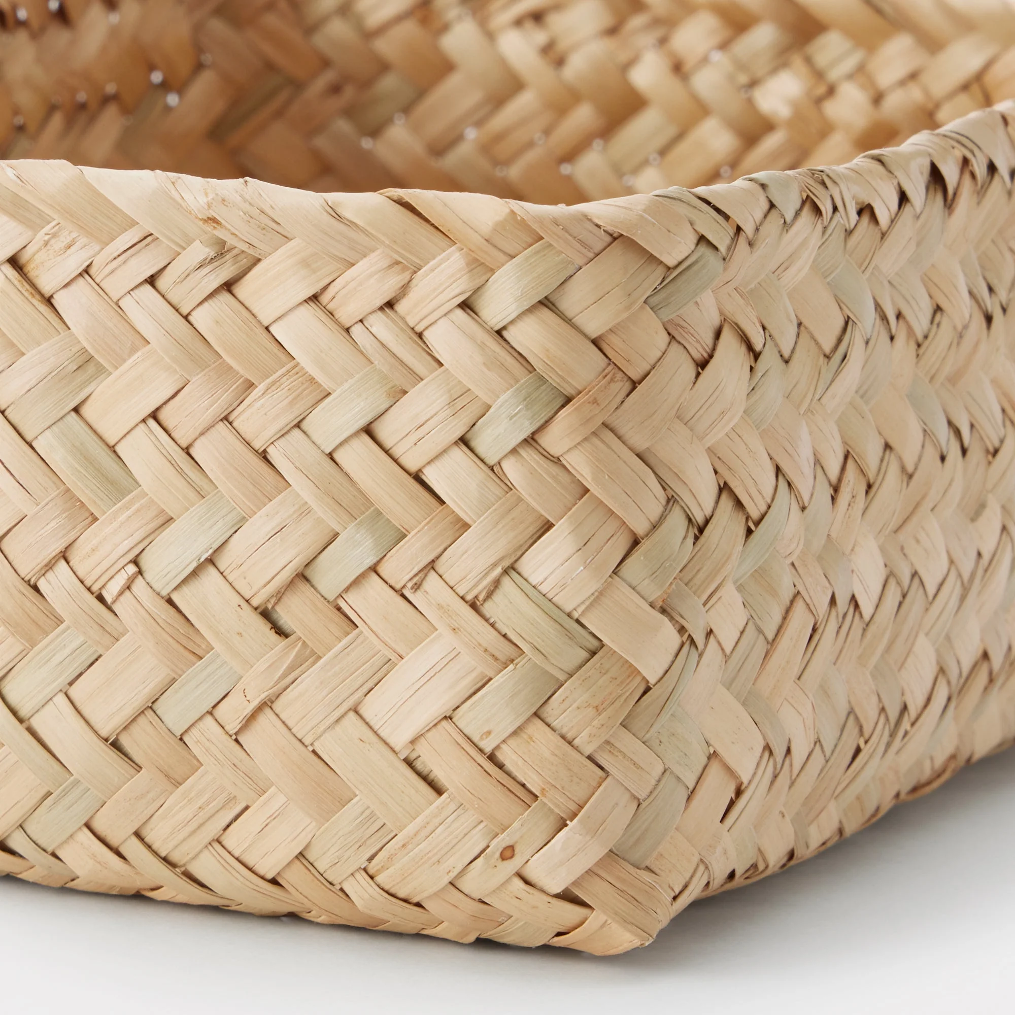 Seagrass Organizer Herringbone Rectangular Basket - Small (W4.9 x D5.9 x H2.8") - Image 5