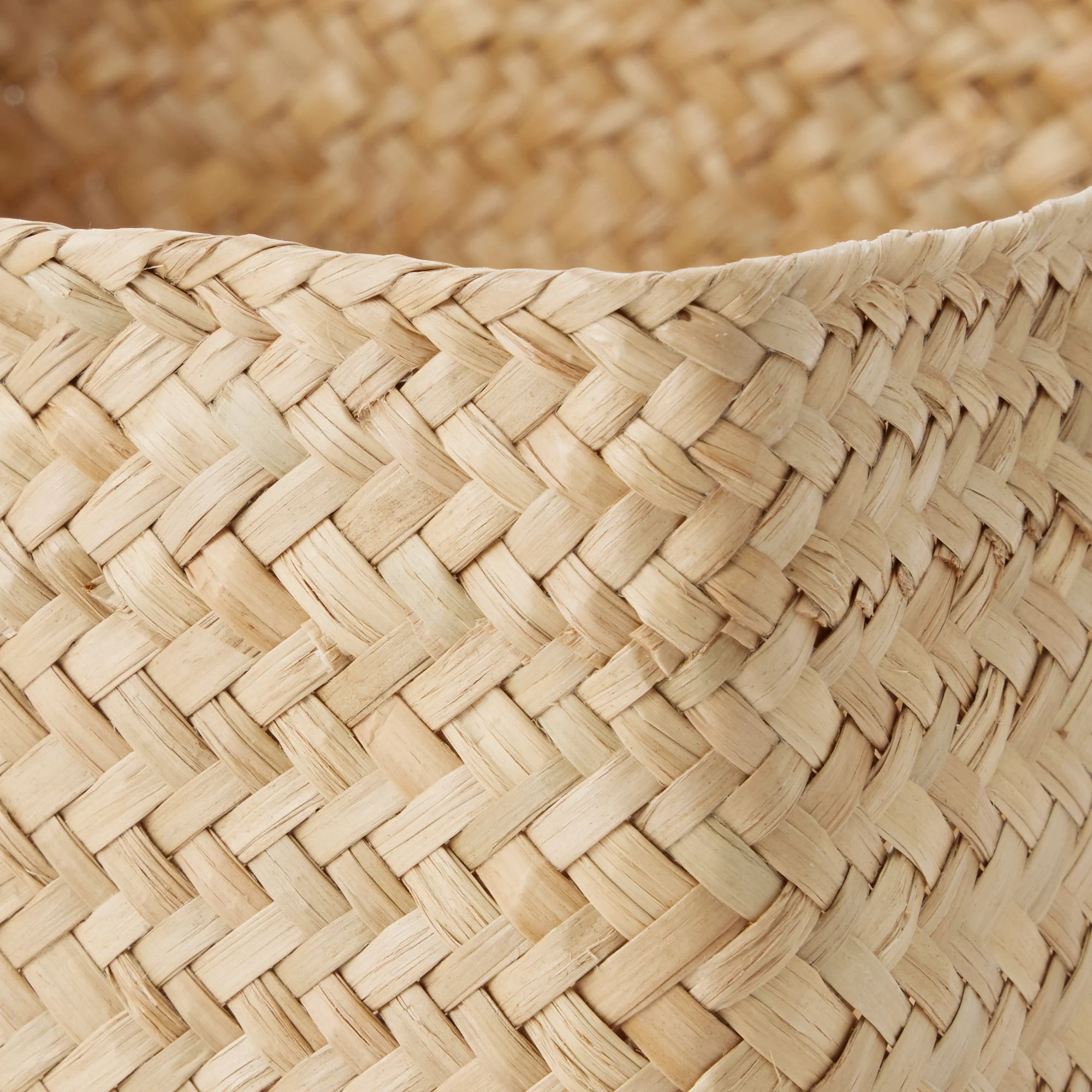 Seagrass Organizer Herringbone Square Basket (W9.8 x D9.8 x H4.7") - Image 5