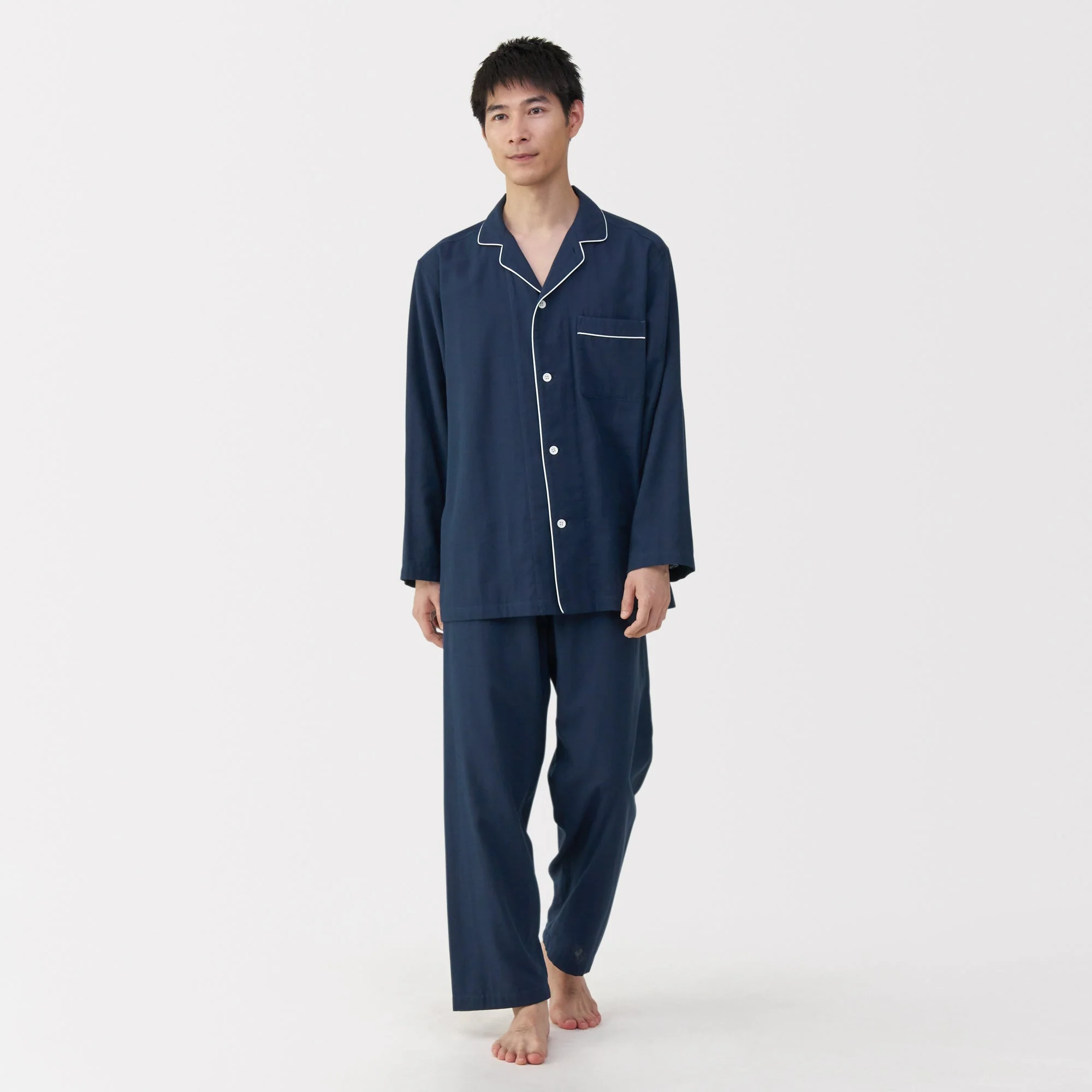 Side Seamless Double Gauze Pajamas - Image 3
