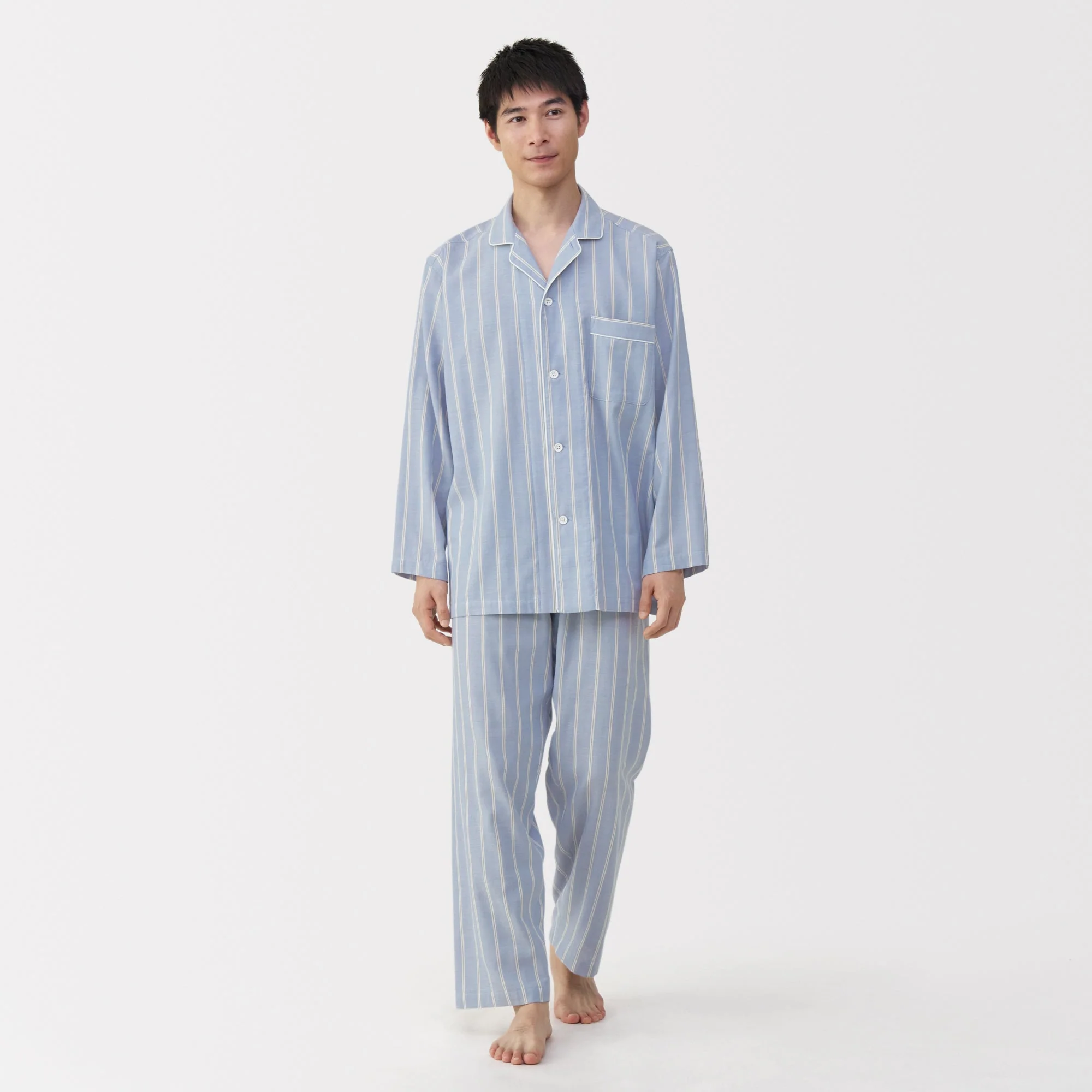 Side Seamless Double Gauze Pajamas - Image 45