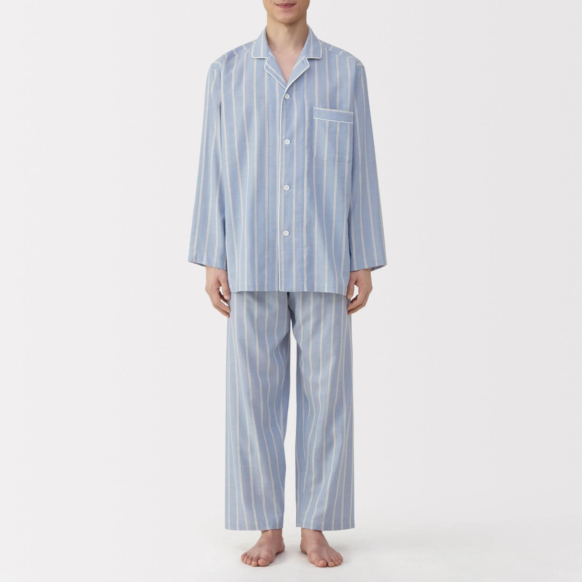 Side Seamless Double Gauze Pajamas - Image 46