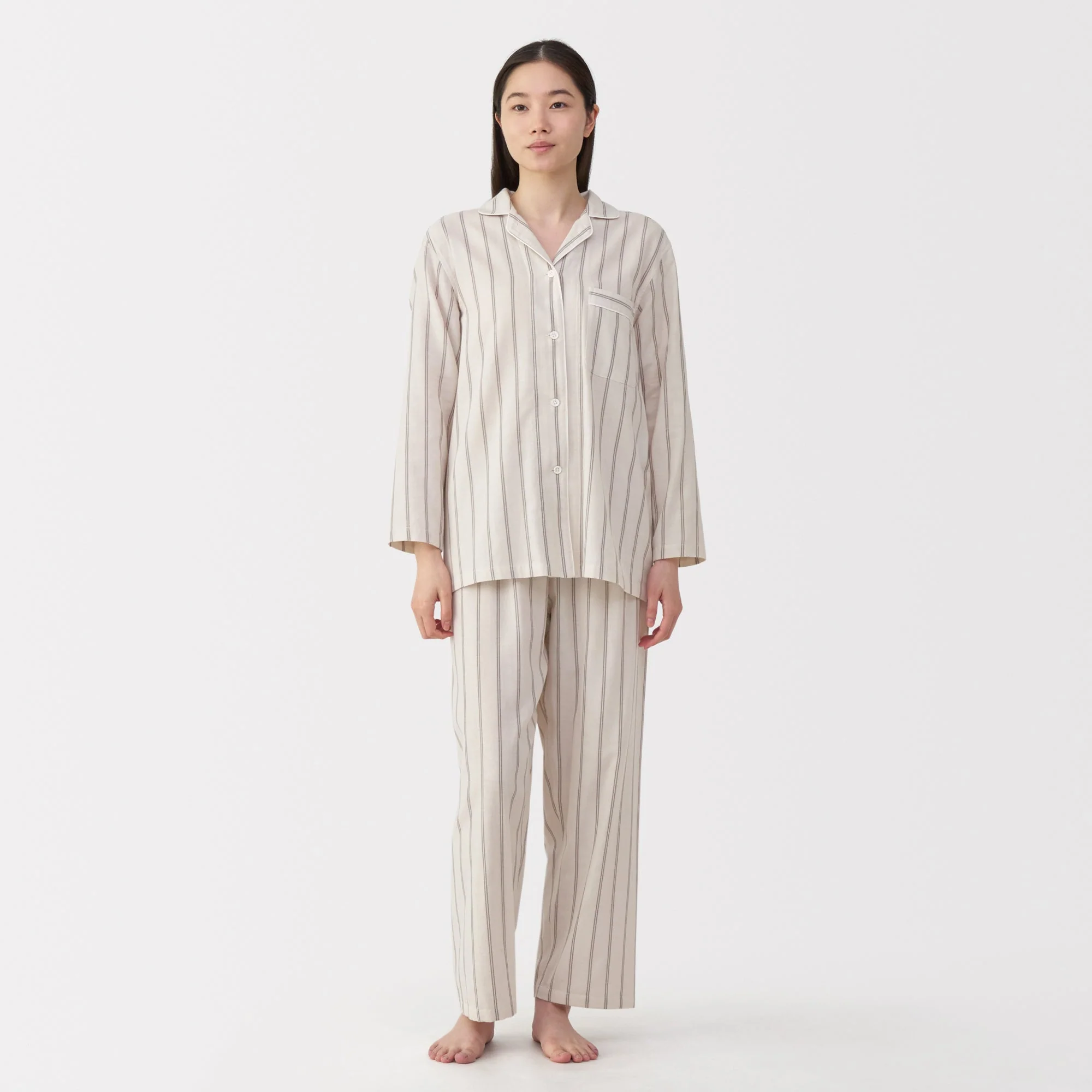 Side Seamless Double Gauze Pajamas - Image 3