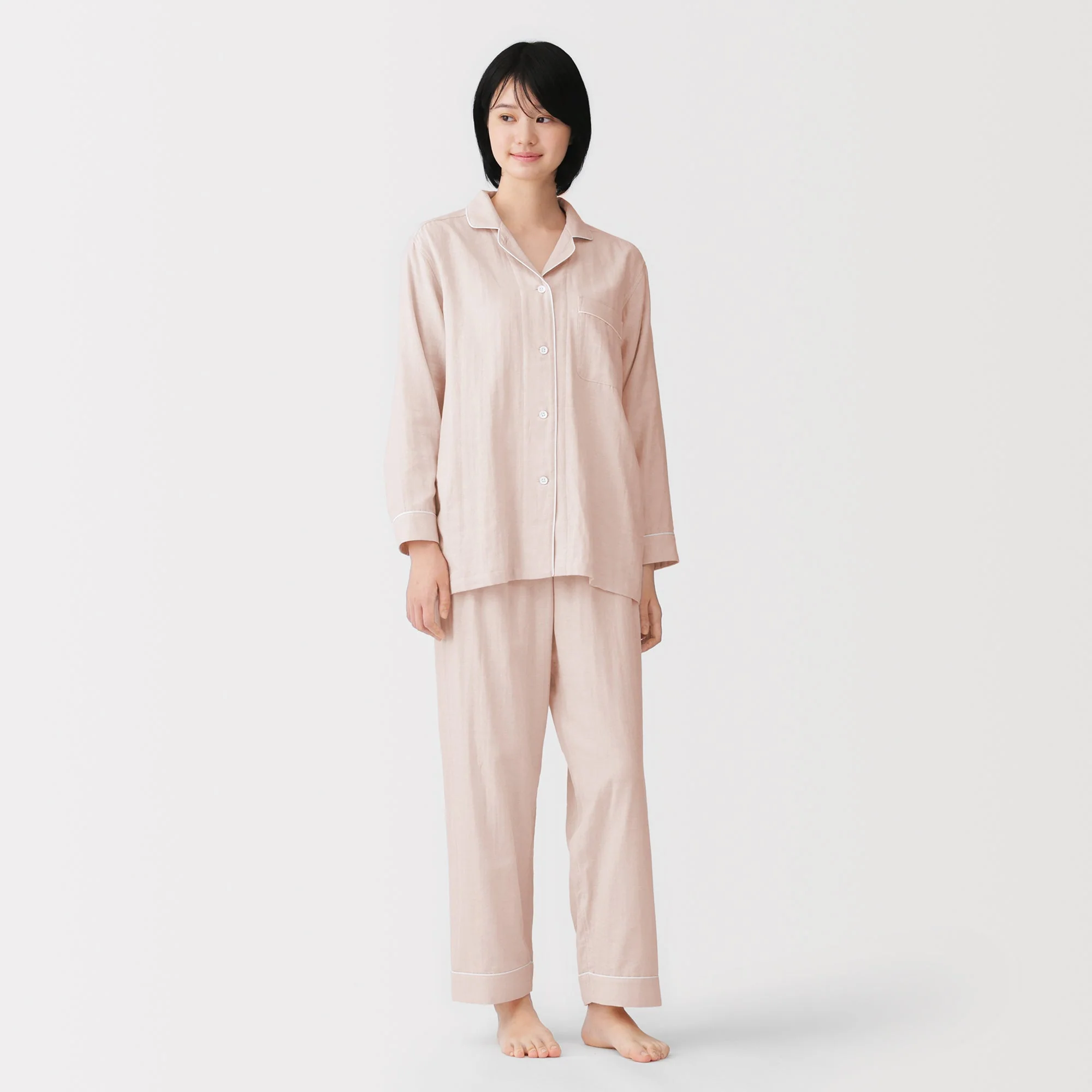 Side Seamless Double Gauze Pajamas - Image 15