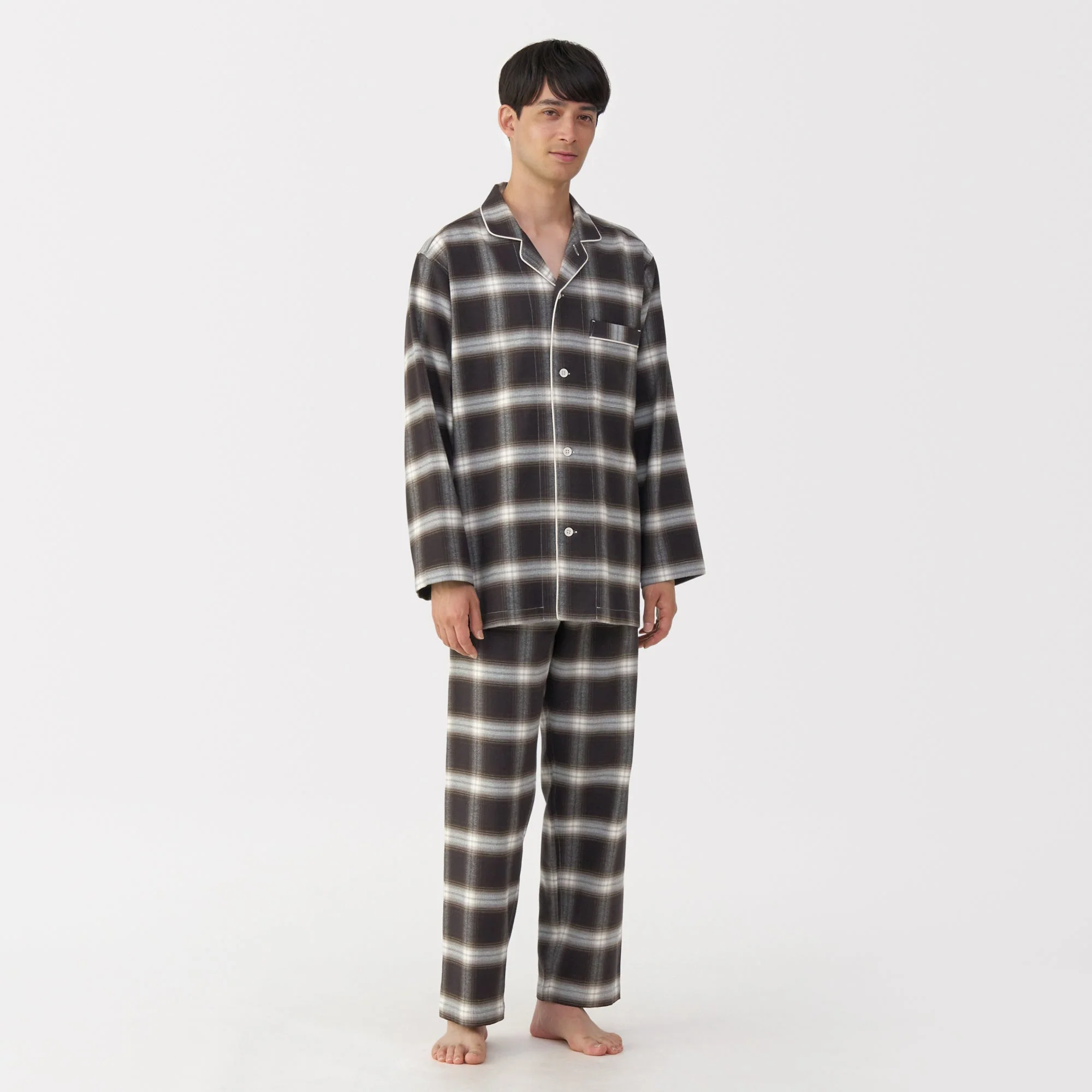 Side Seamless Flannel Pajamas - Image 42