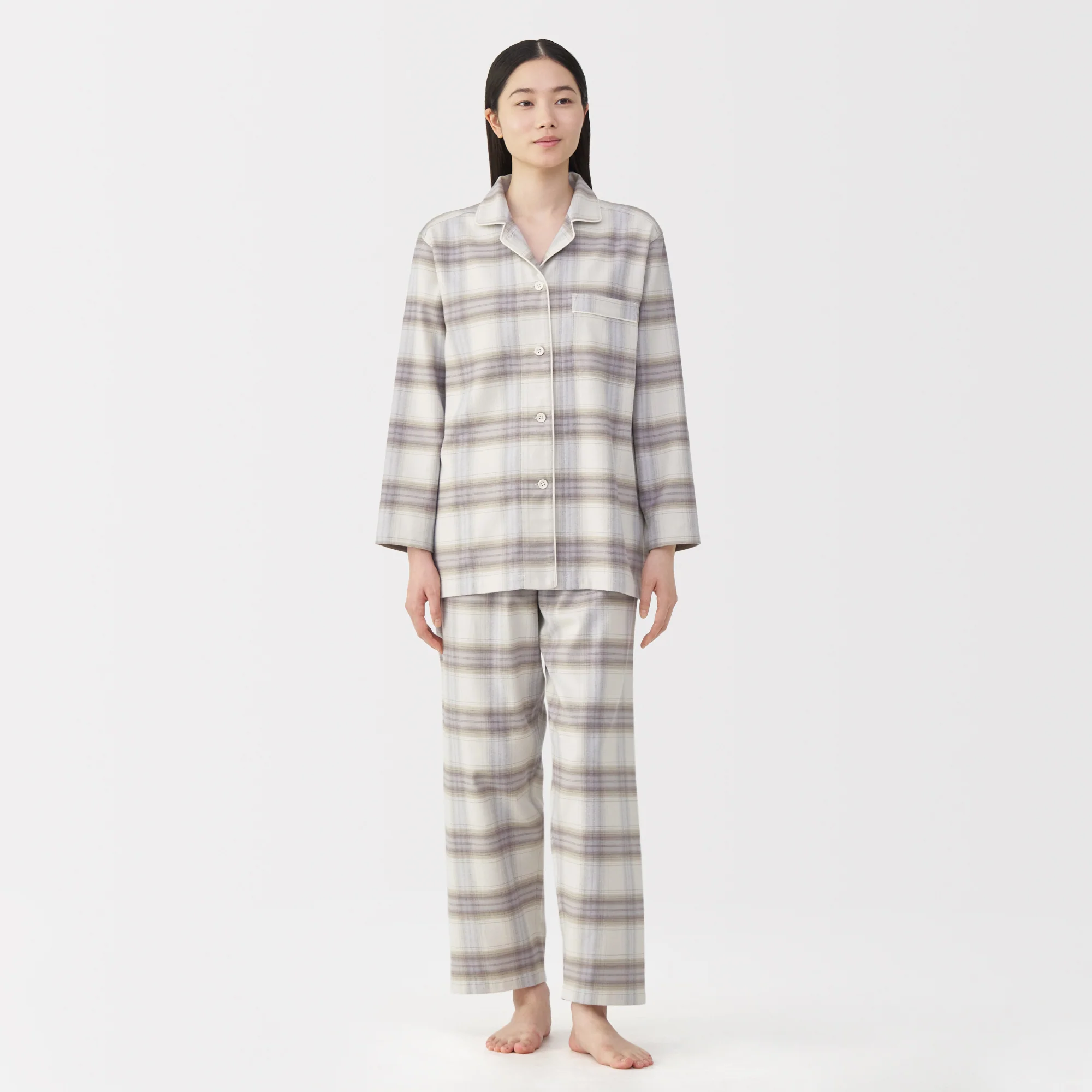 Side Seamless Flannel Pajamas - Image 16