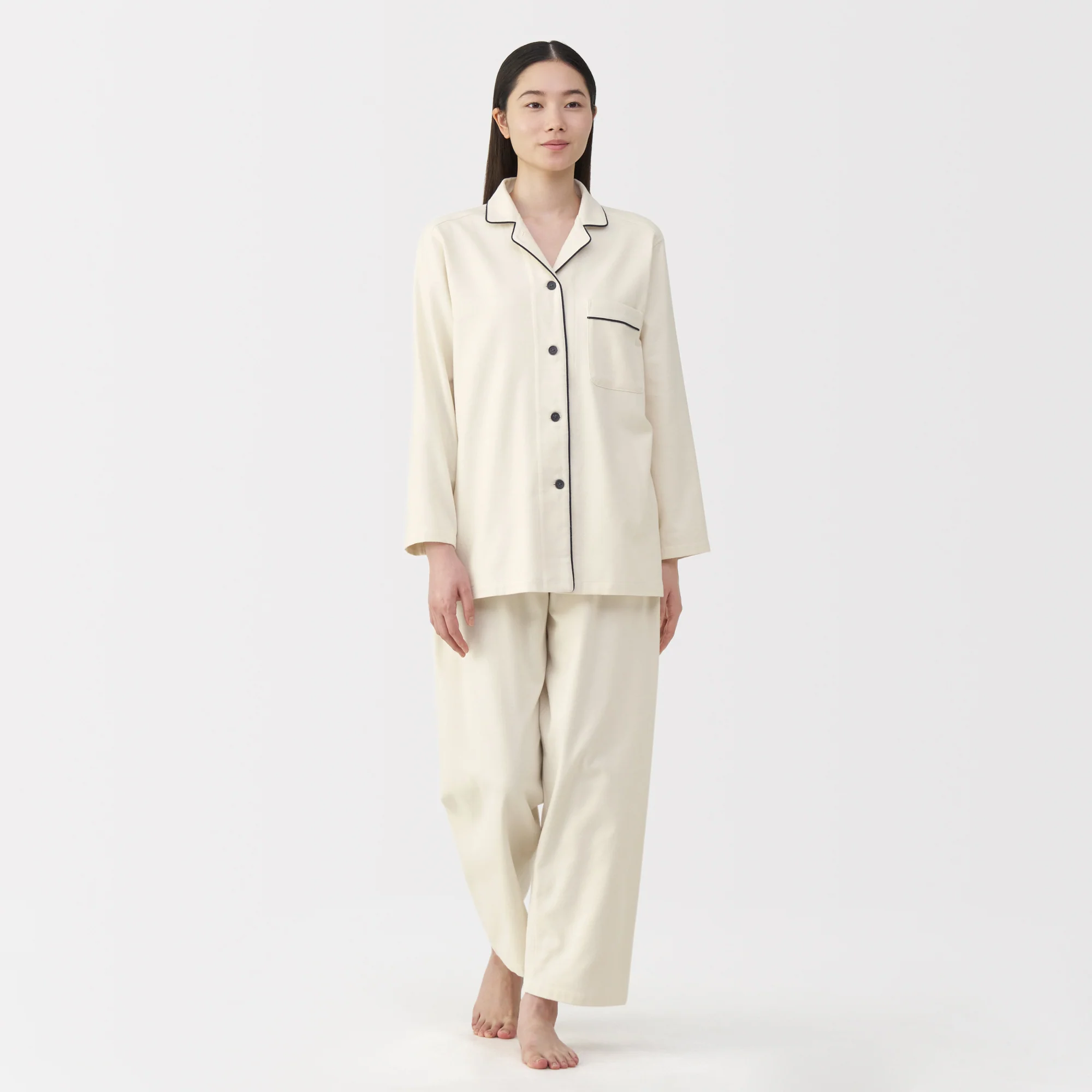 Side Seamless Flannel Pajamas - Image 42