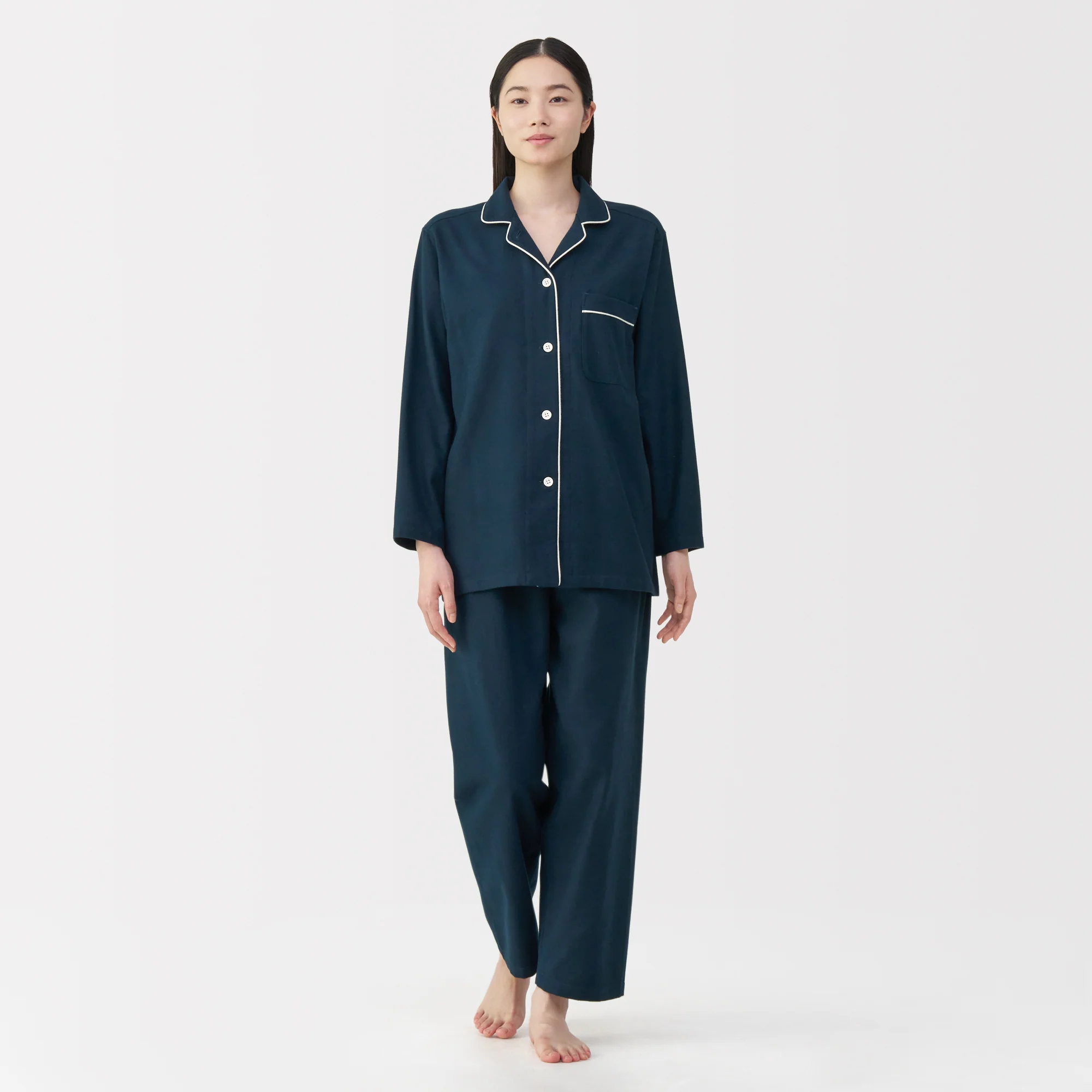 Side Seamless Flannel Pajamas - Image 68