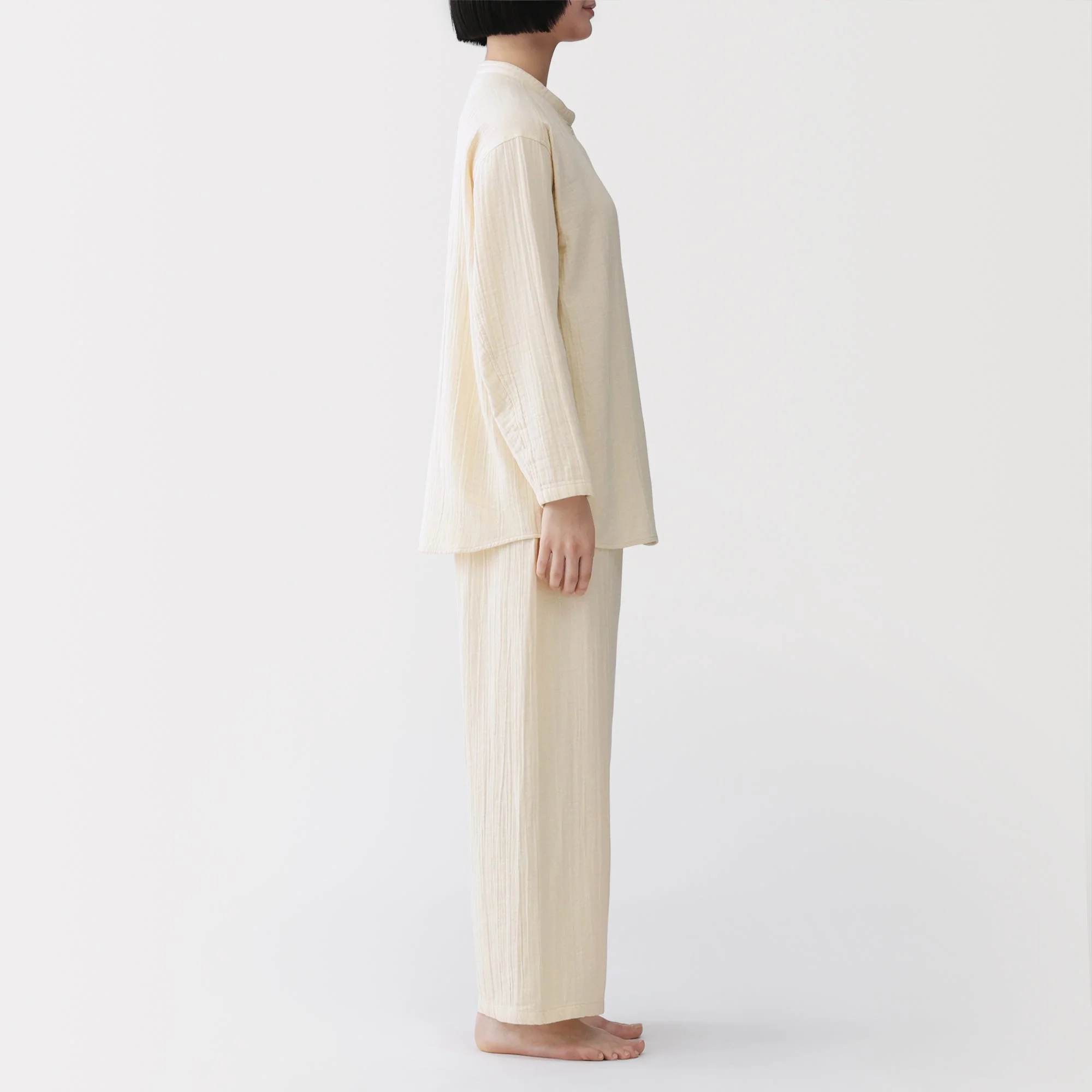Side Seamless Gauze Pajamas - Image 15