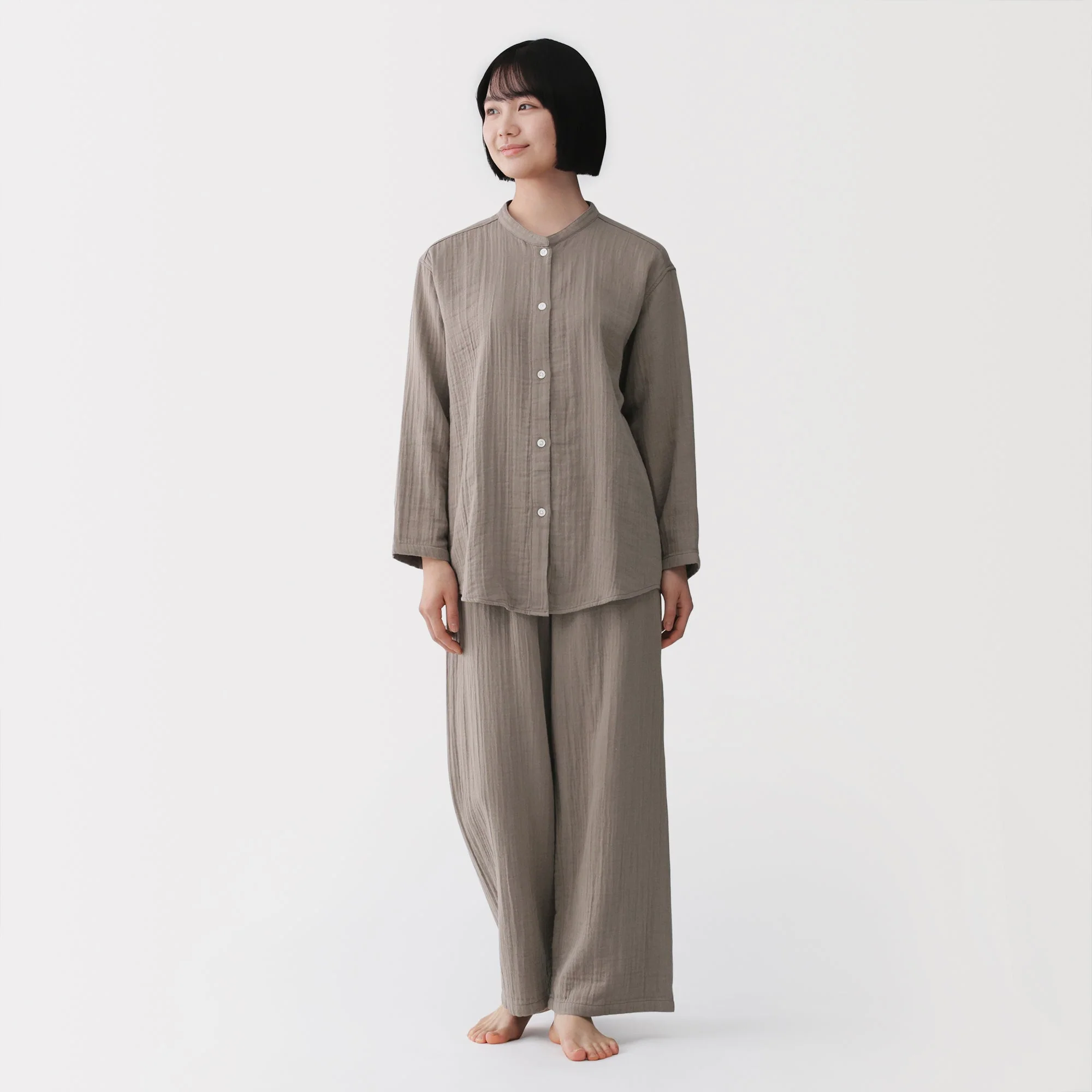 Side Seamless Gauze Pajamas - Image 25