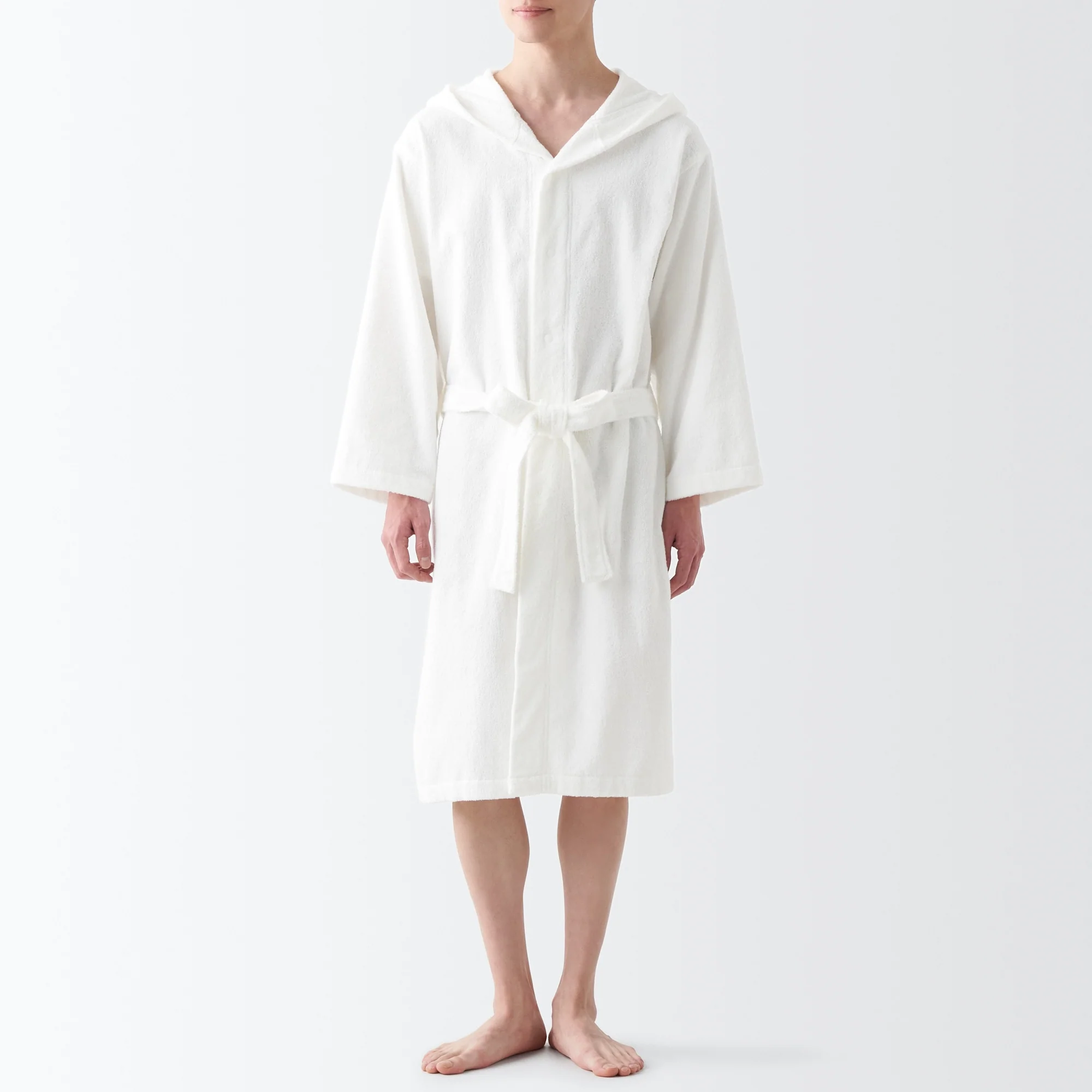 Side Seamless Pile Bathrobe - Image 6