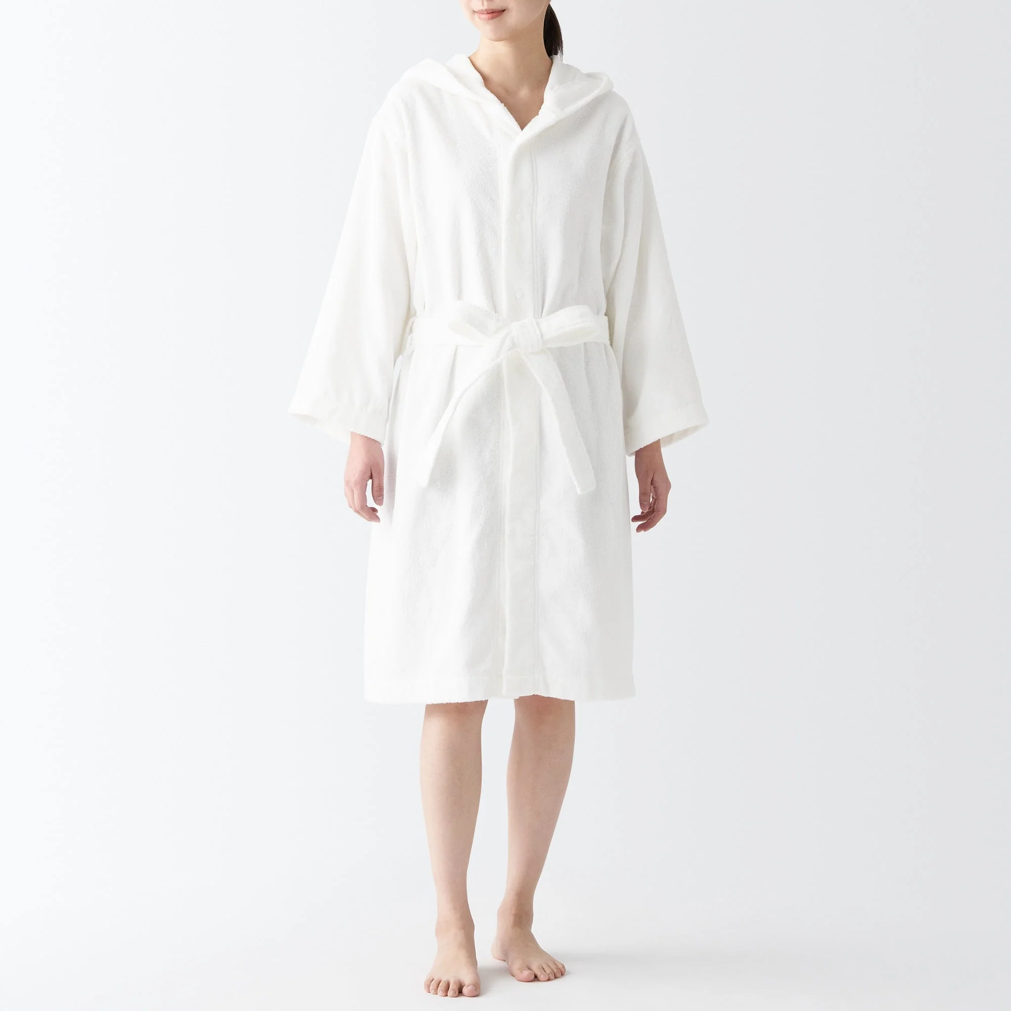 Side Seamless Pile Bathrobe - Image 3