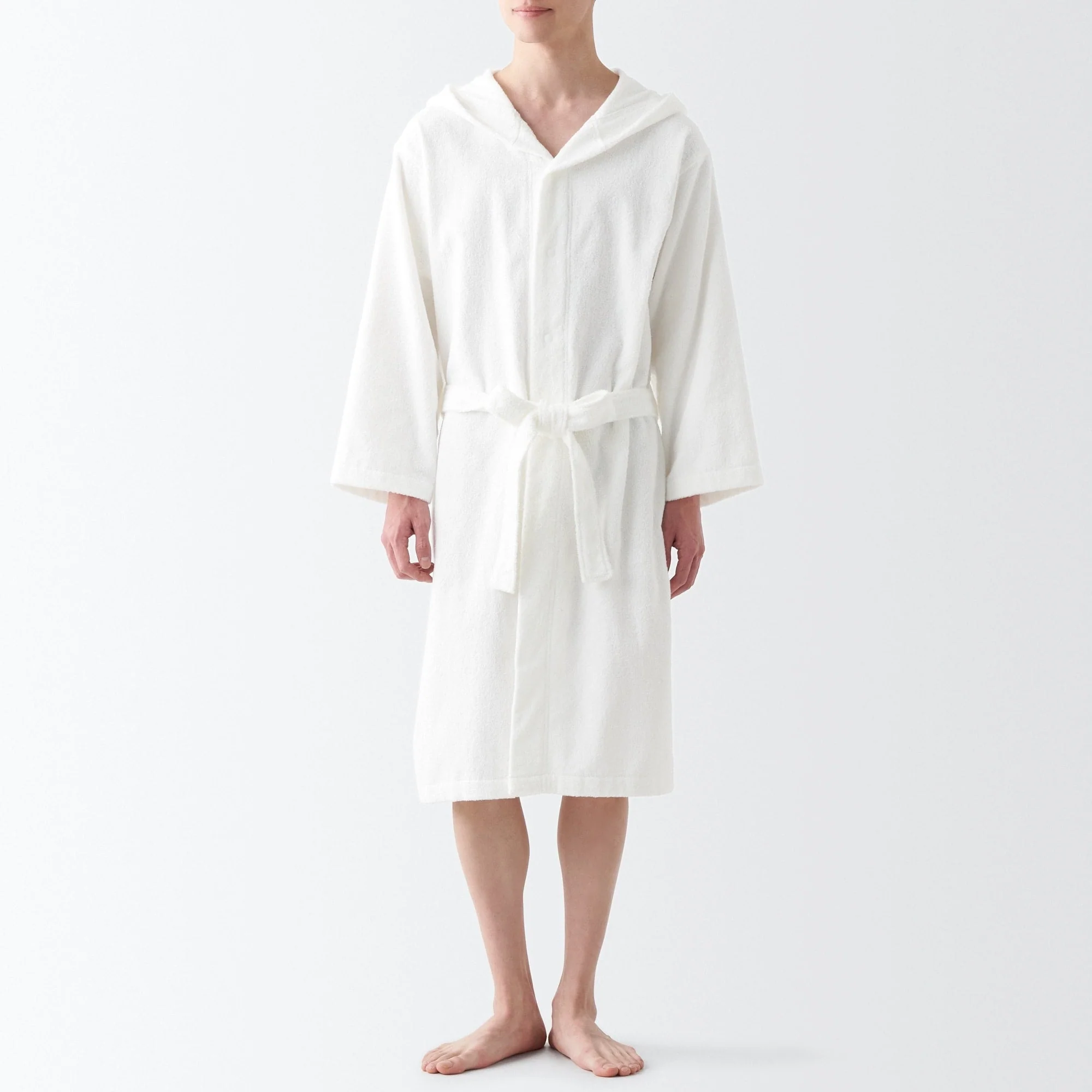 Side Seamless Pile Bathrobe - Image 6
