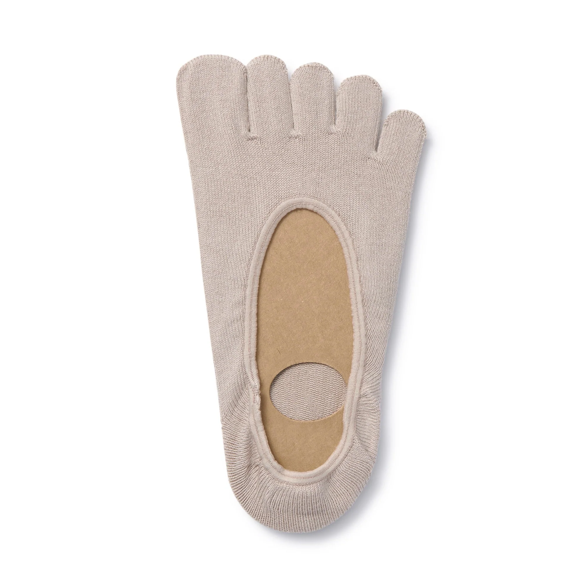 Silicone Gripper No-show 5 Toe Socks - Image 2