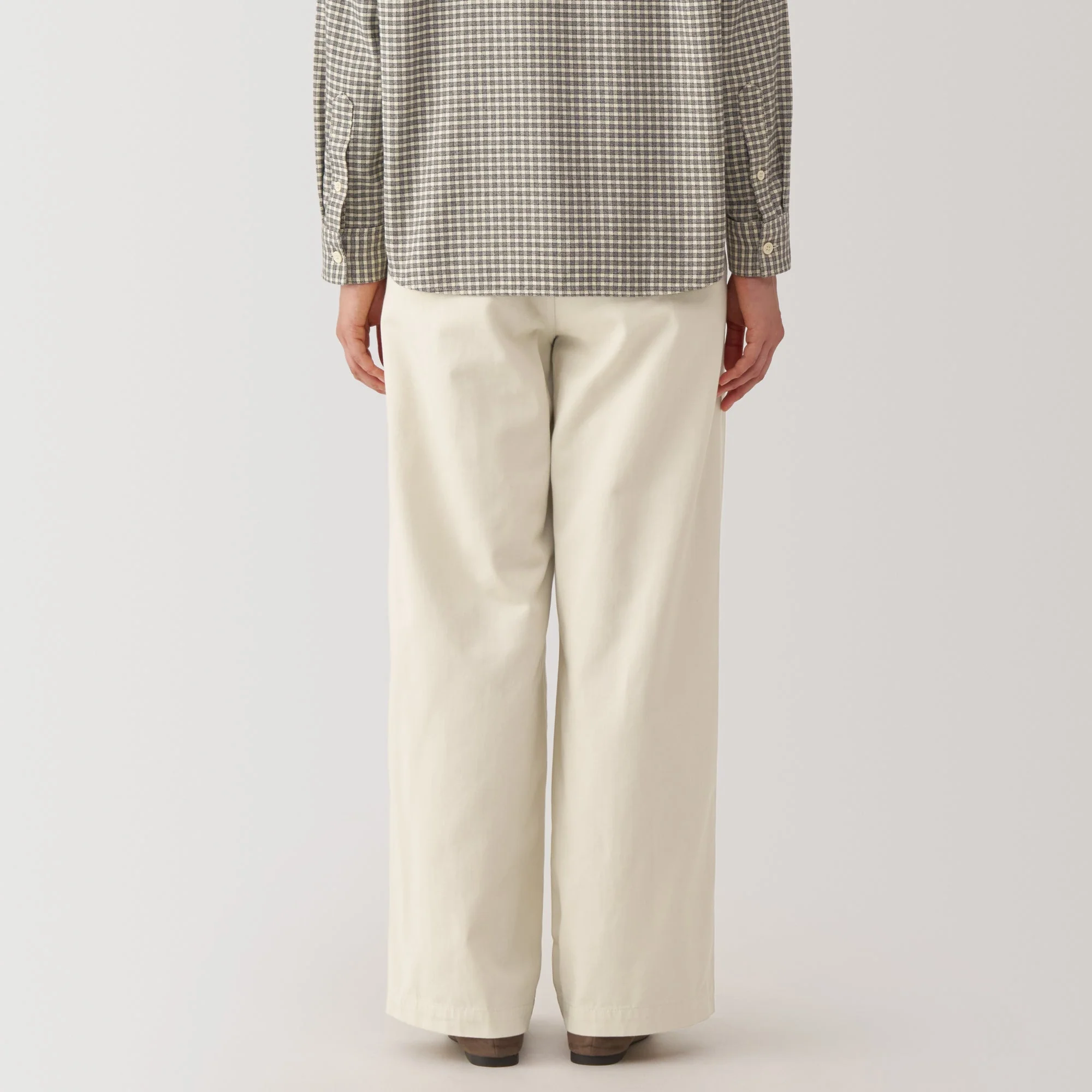 Slub Yarn Chino Darted Wide Pants - Image 6