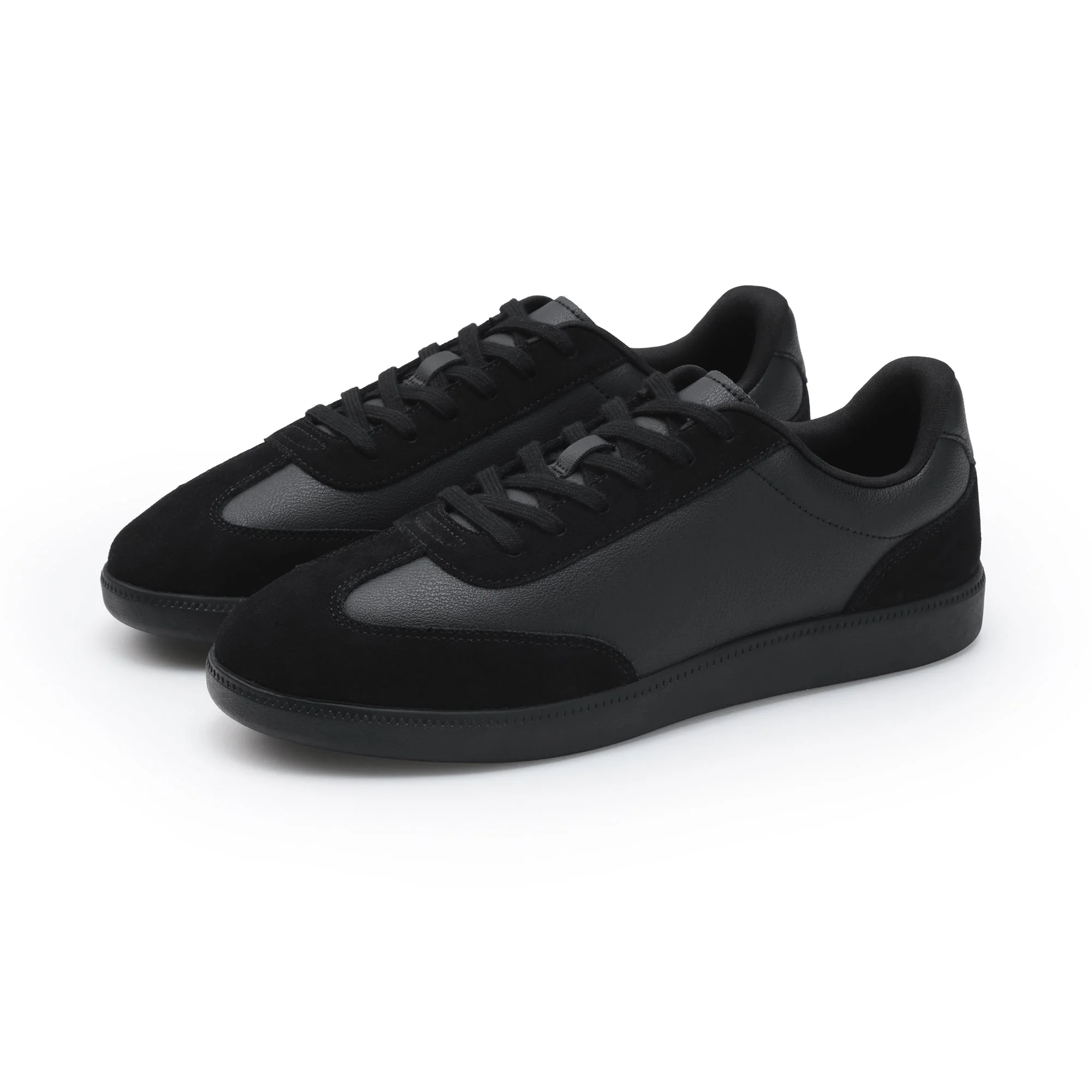 Soft Insole Combination Sneakers - Black