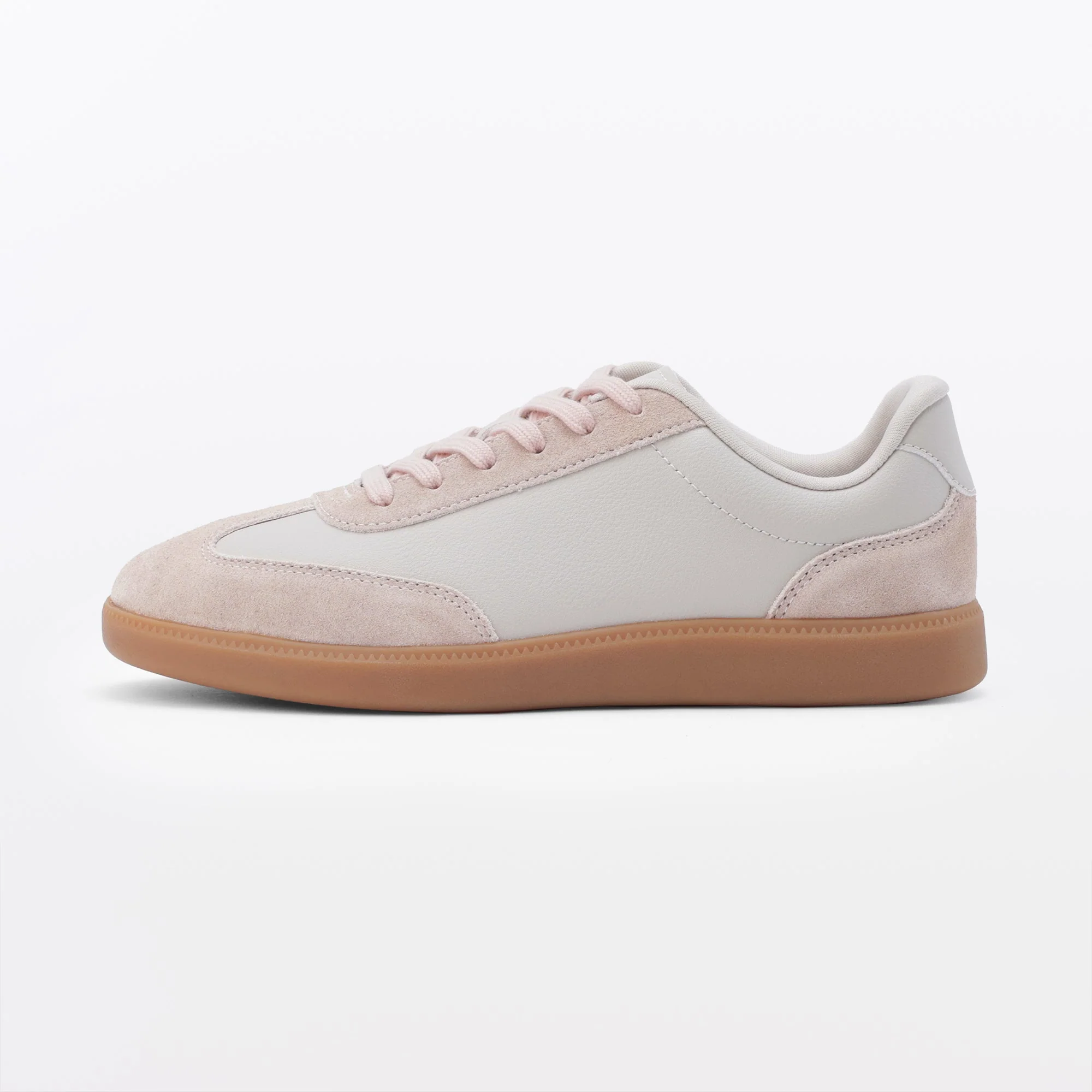 Soft Insole Combination Sneakers - Light Pink - Image 5