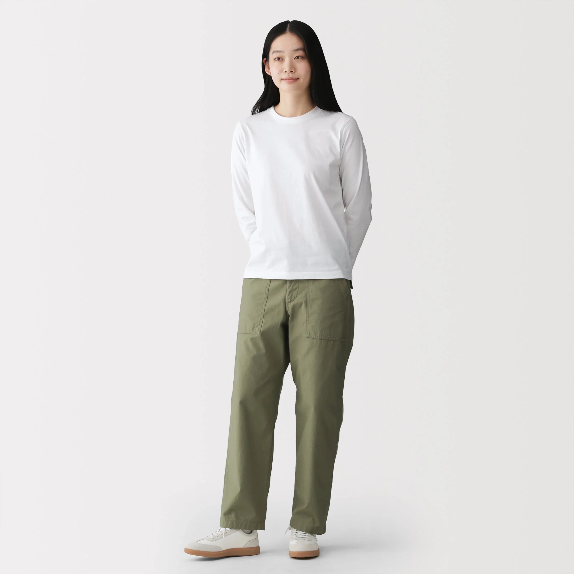 Soft Insole Combination Sneakers - Off White - Image 10
