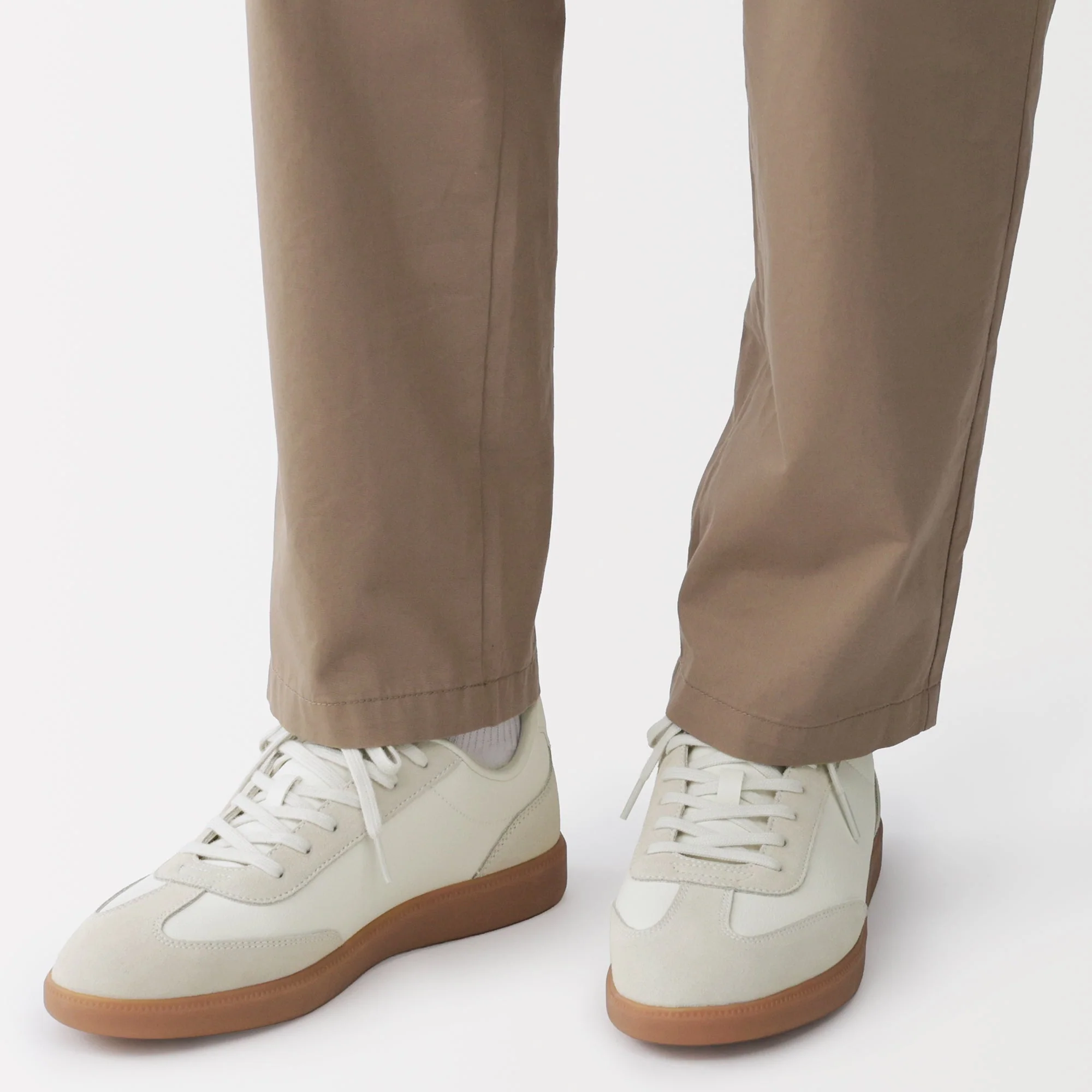 Soft Insole Combination Sneakers - Off White - Image 2
