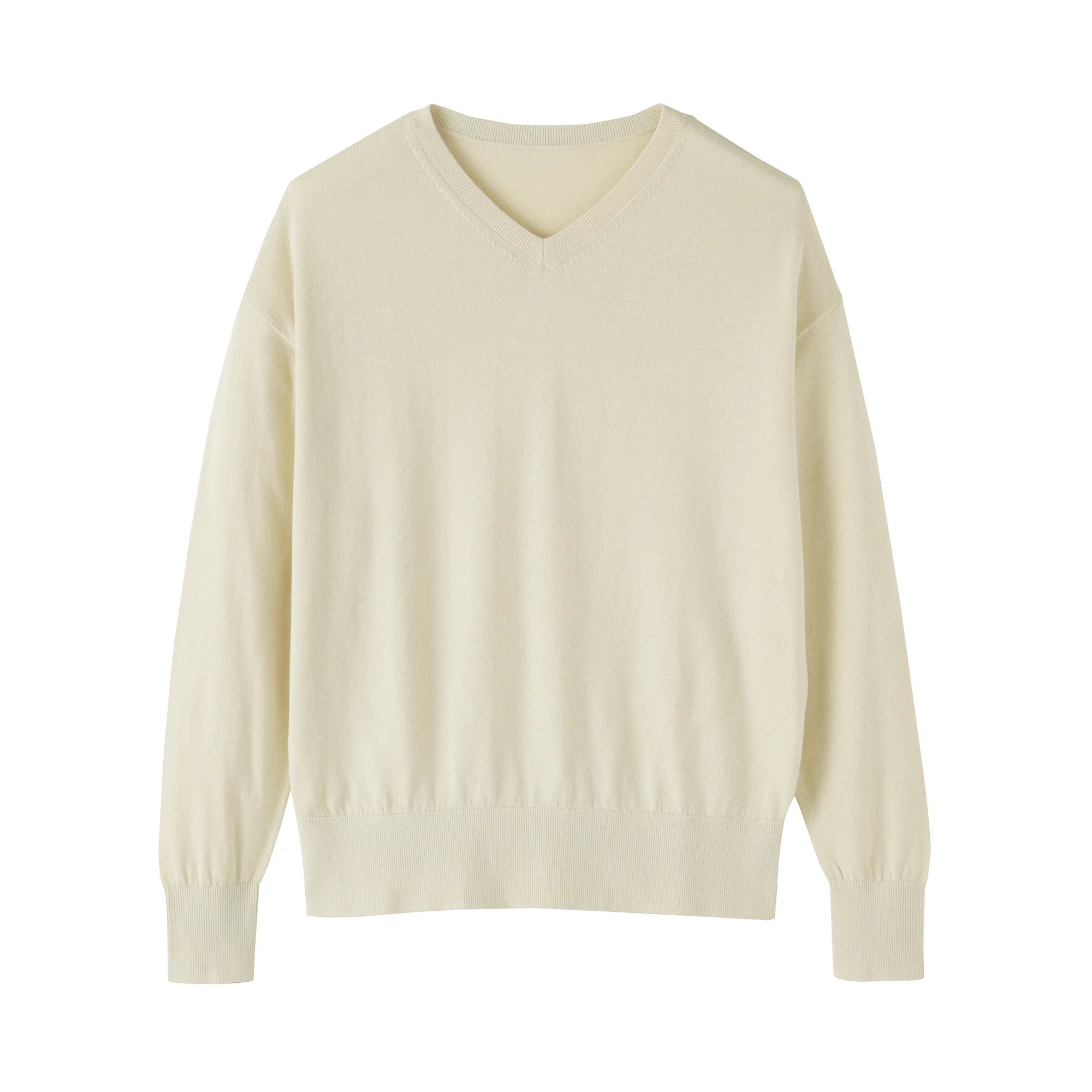 Soy Fiber Blend V-Neck Sweater - Image 16
