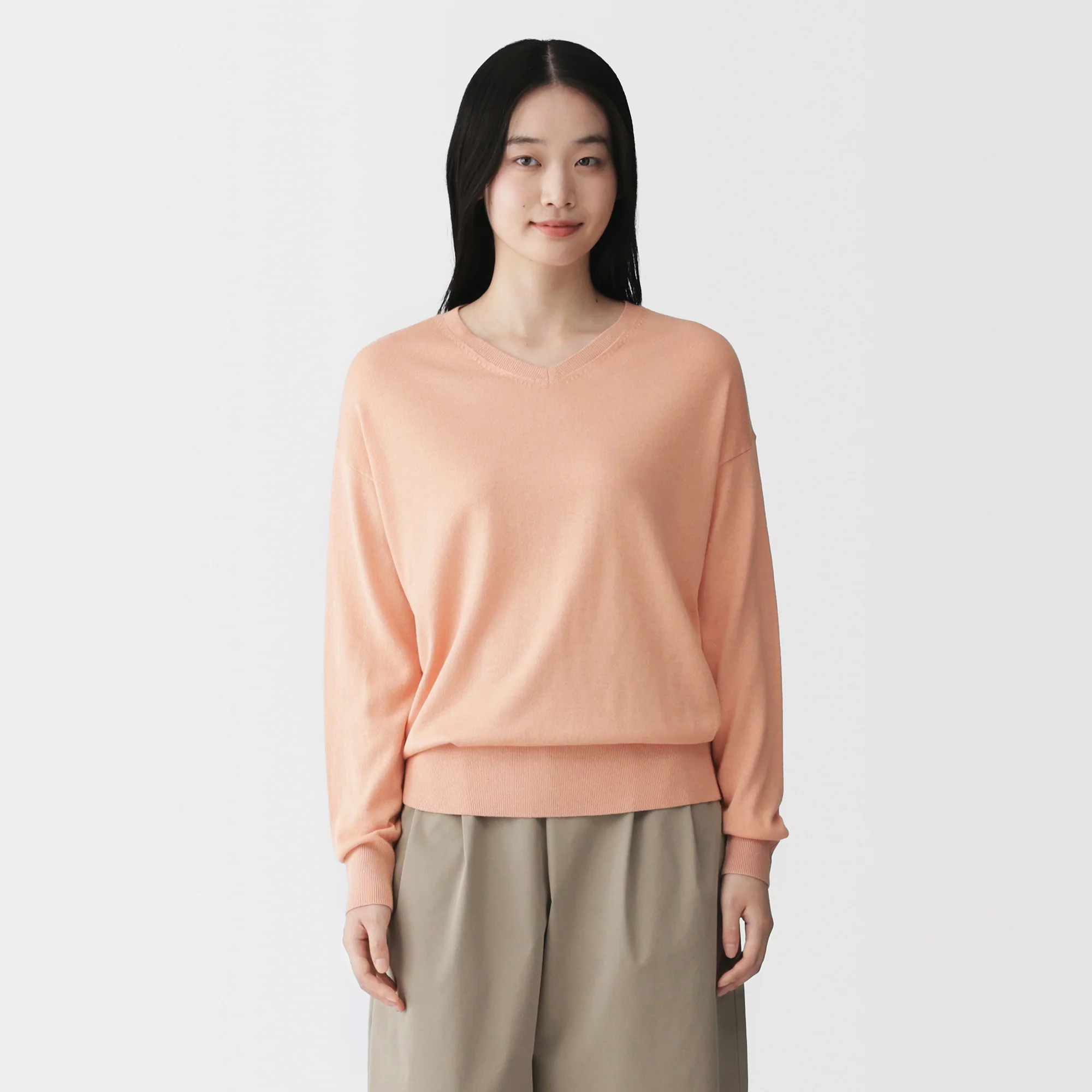 Soy Fiber Blend V-Neck Sweater - Image 24