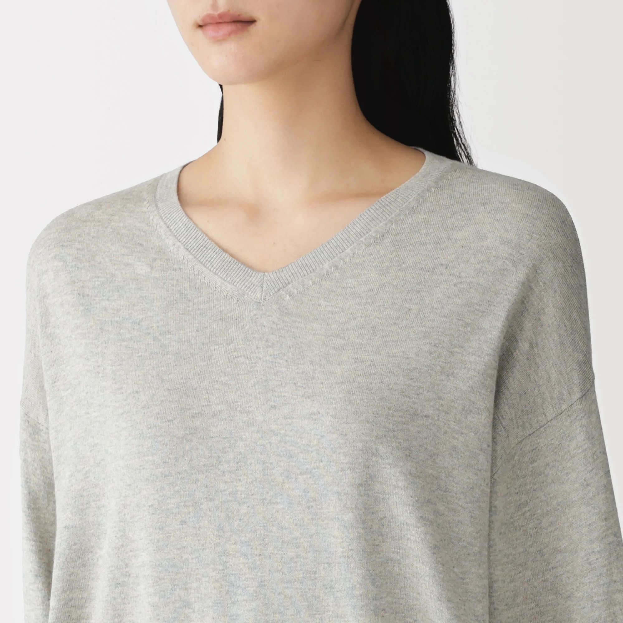 Soy Fiber Blend V-Neck Sweater - Image 7