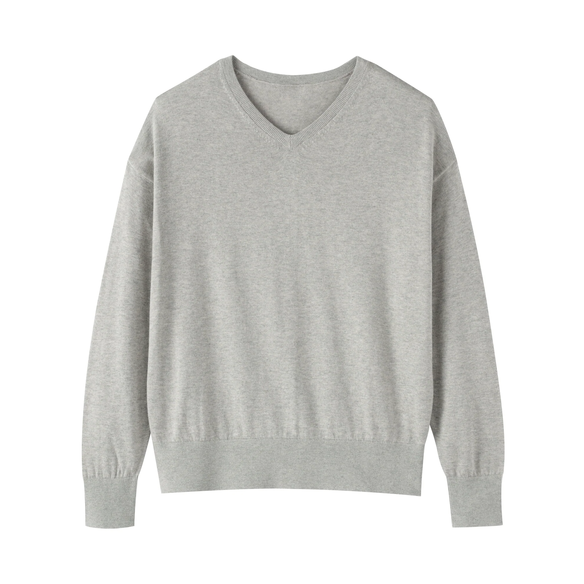 Soy Fiber Blend V-Neck Sweater - Image 9
