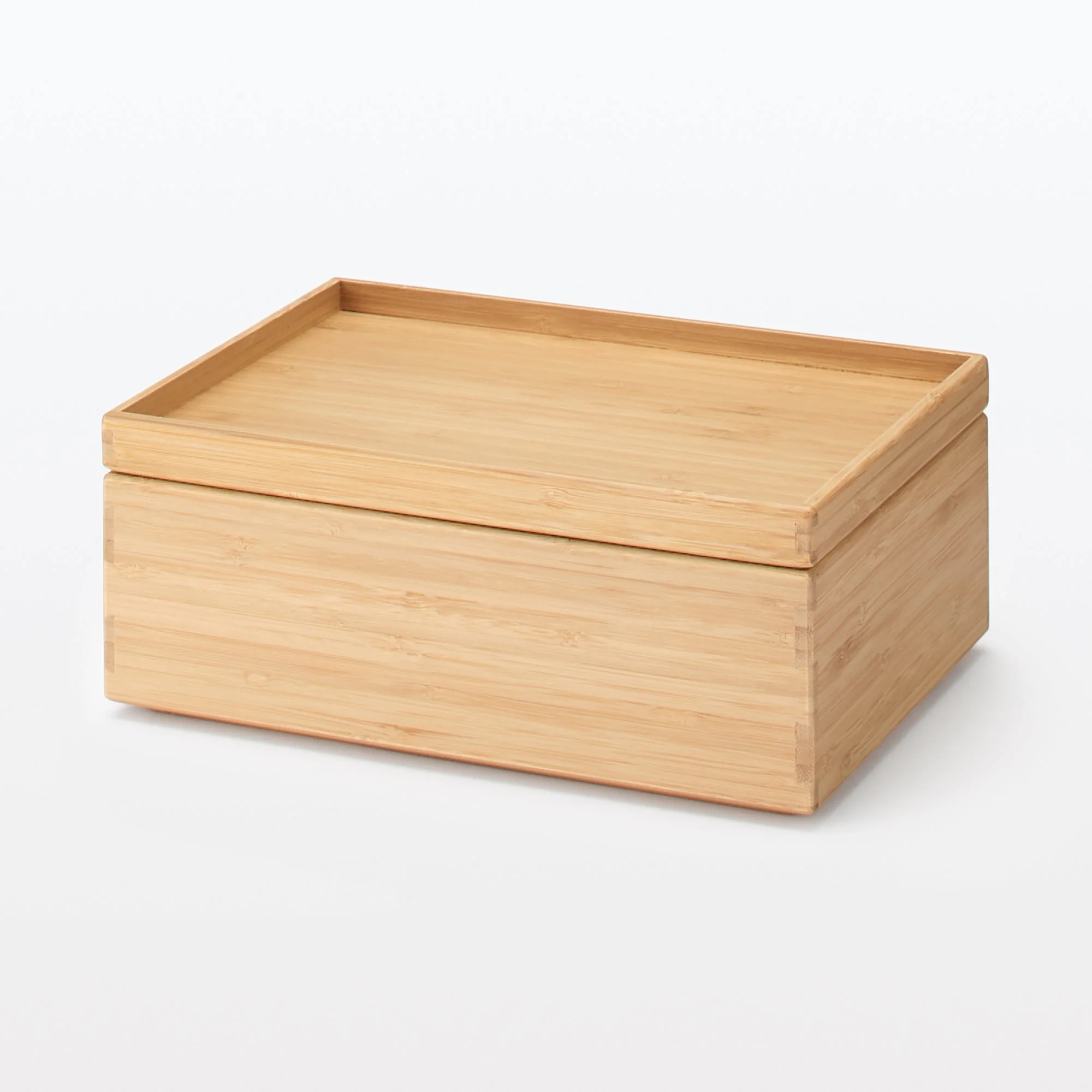 Stackable Bamboo Box - Half - Small (W10.2 x D7.3 x H3.3") - Image 8