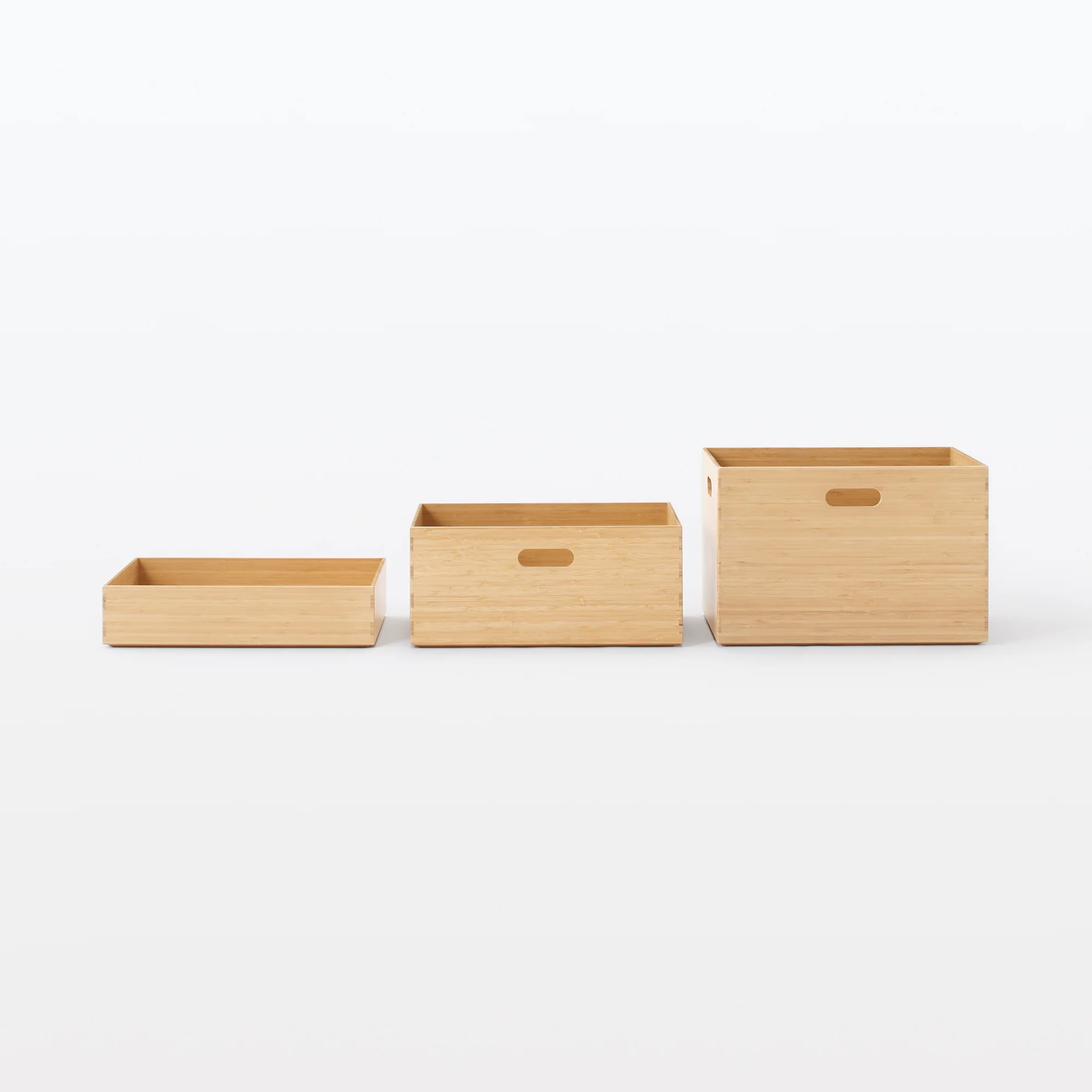 Stackable Bamboo Box - Medium (W14.6 x D10.2 x H6.5") - Image 10
