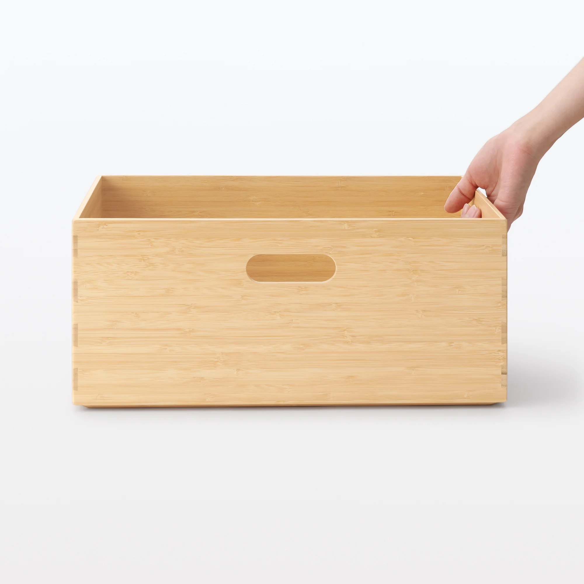 Stackable Bamboo Box - Medium (W14.6 x D10.2 x H6.5") - Image 2
