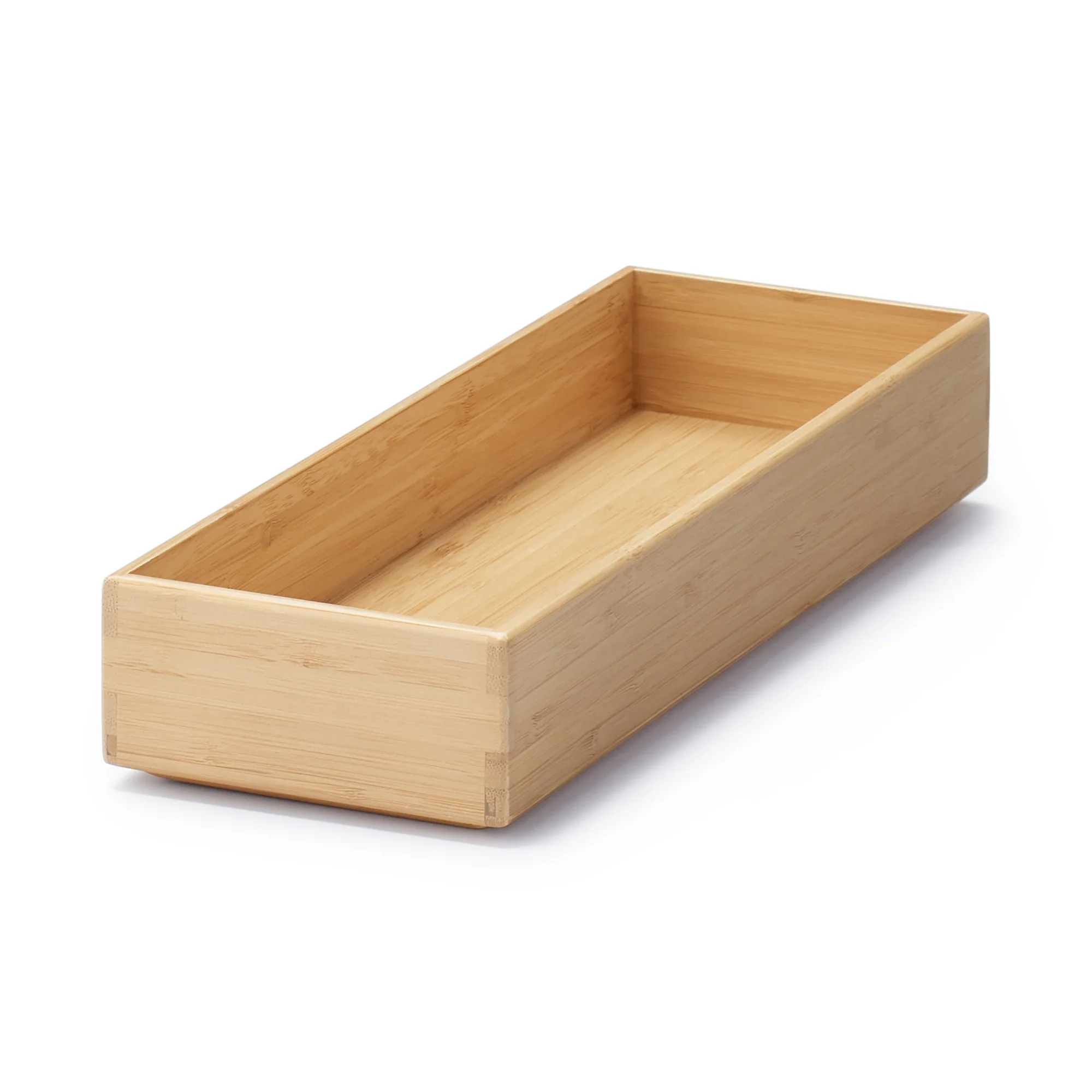 Stackable Bamboo Organizer Box - Large (W4.5 x D13.4 x H2.2")