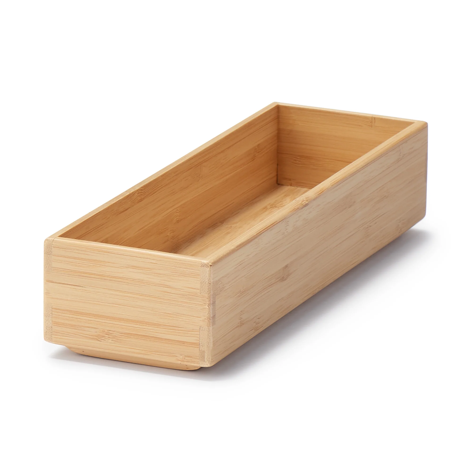 Stackable Bamboo Organizer Box - Small (W3.3 x D10.2 x H2.2")
