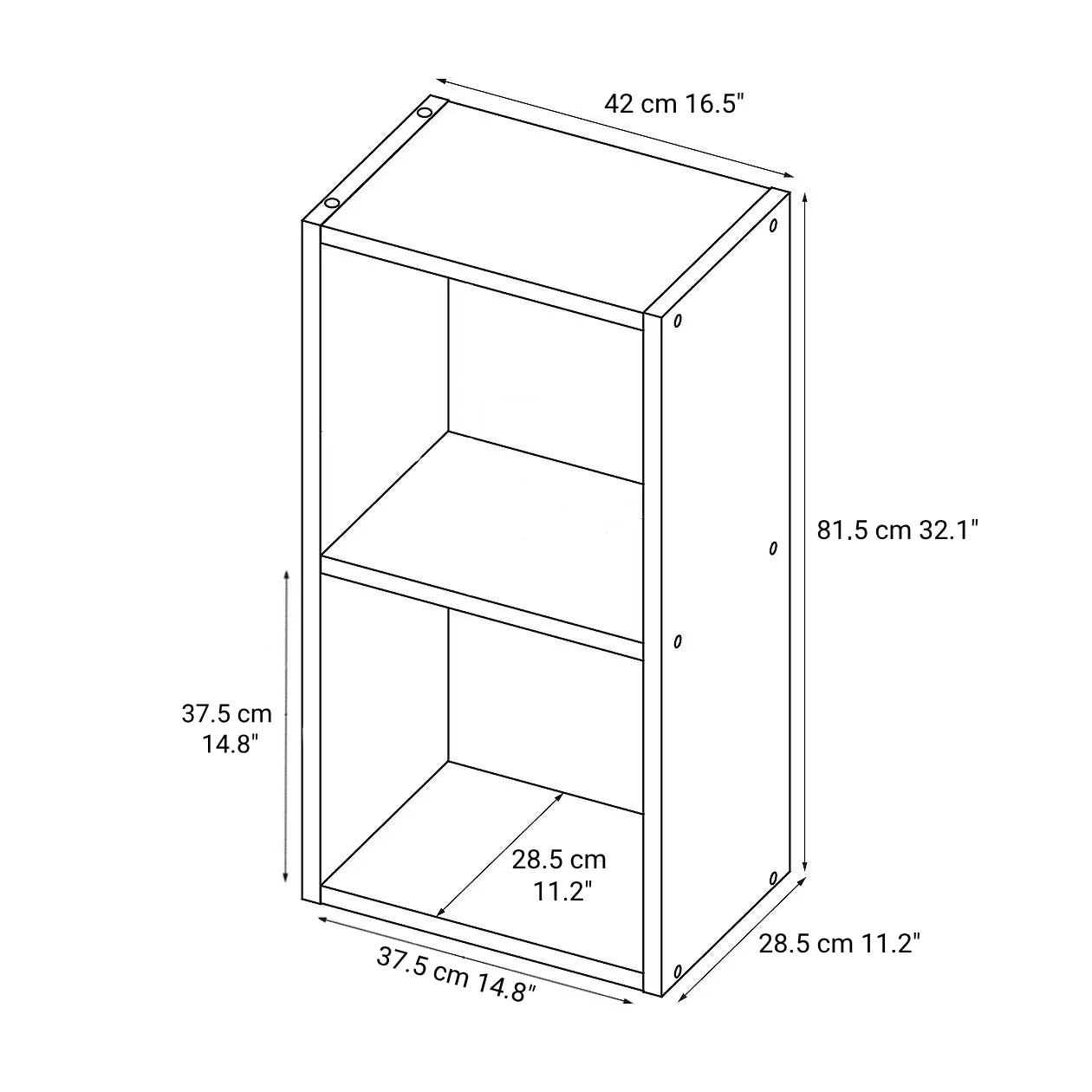 Stacking Shelf - Oak - 2 Tiers - Image 8