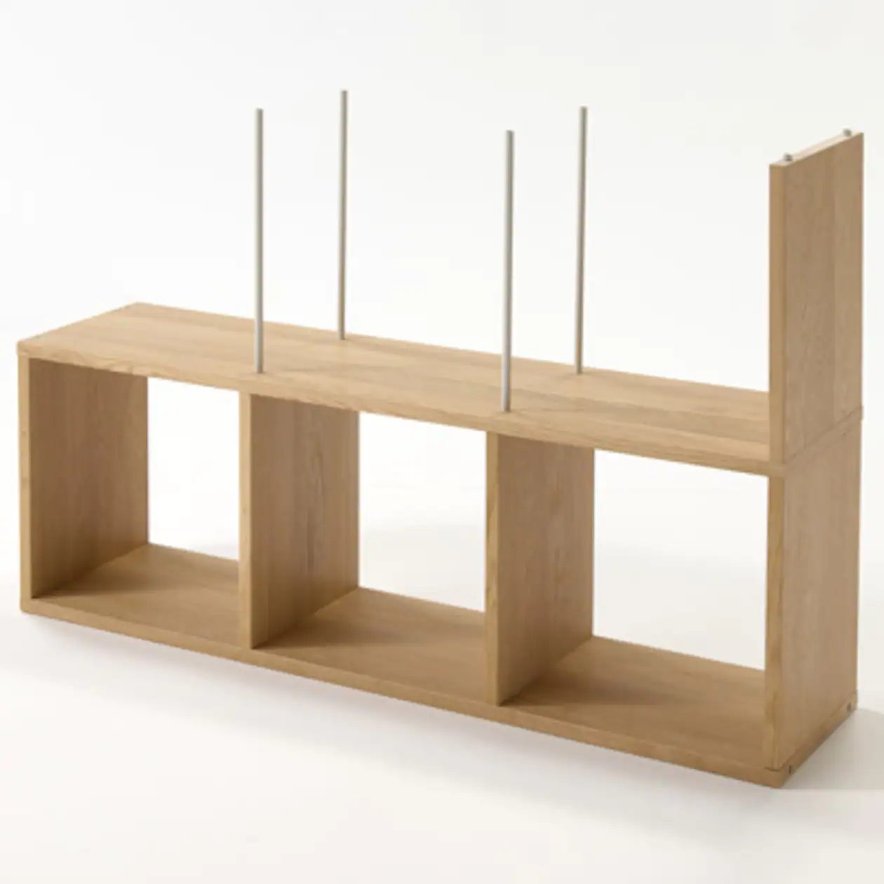 Stacking Shelf Oak Additional - 3 Tiers - Image 2